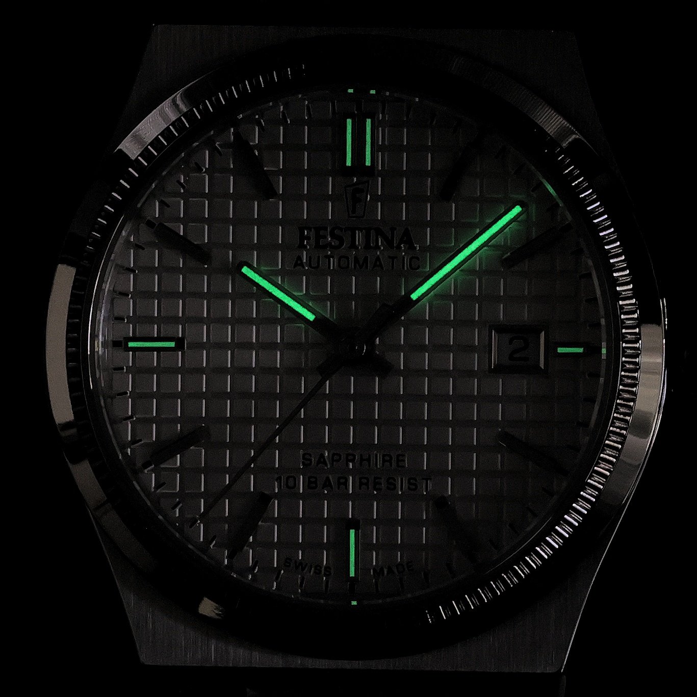 Festina F20028-1 Swiss Made Swiss Made zegarek męski elegancki szafirowe - miniatura 5