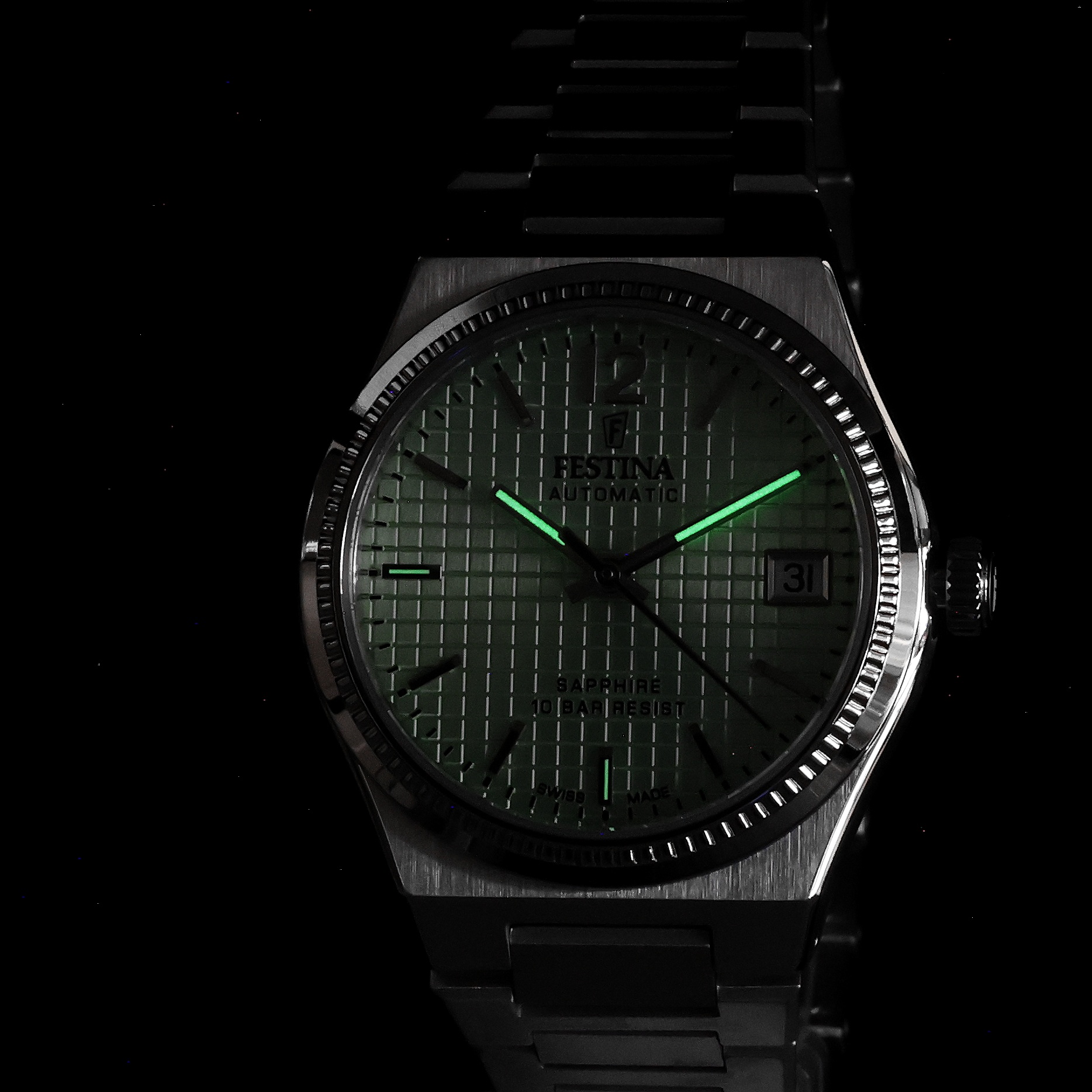 Festina F20029-3 Swiss Made Swiss Made zegarek damski elegancki szafirowe - miniatura 8
