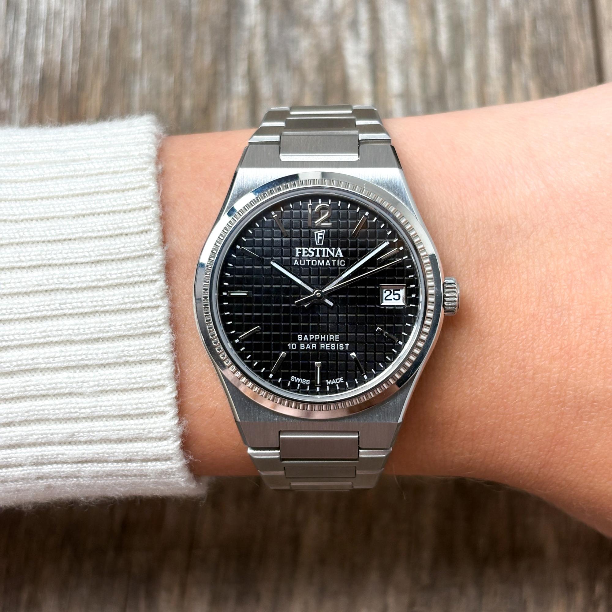 Festina F20029-6 Swiss Made Swiss Made elegancki zegarek srebrny - miniatura 9