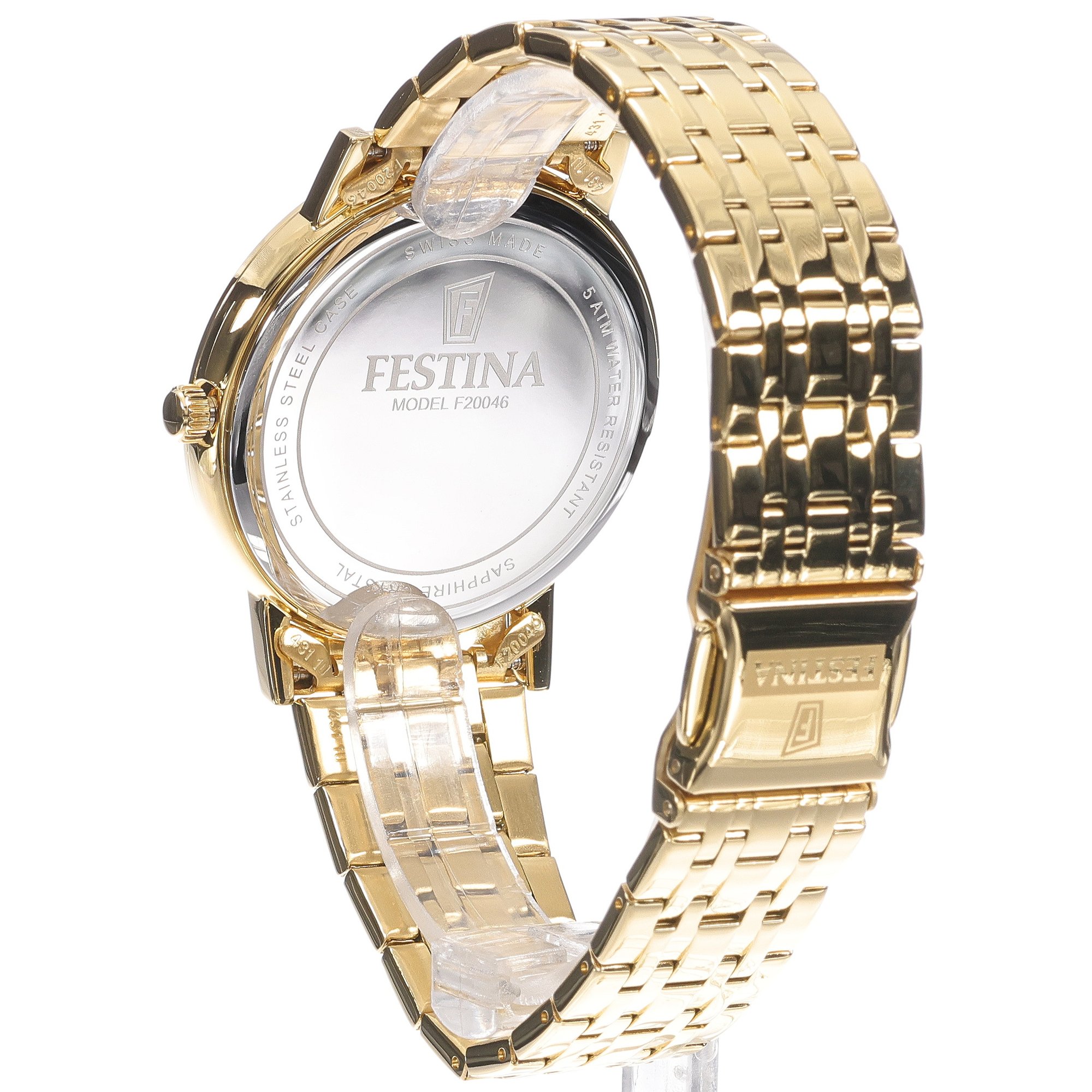 Festina F20046-3 męski zegarek Swiss Made bransoleta - miniatura 4