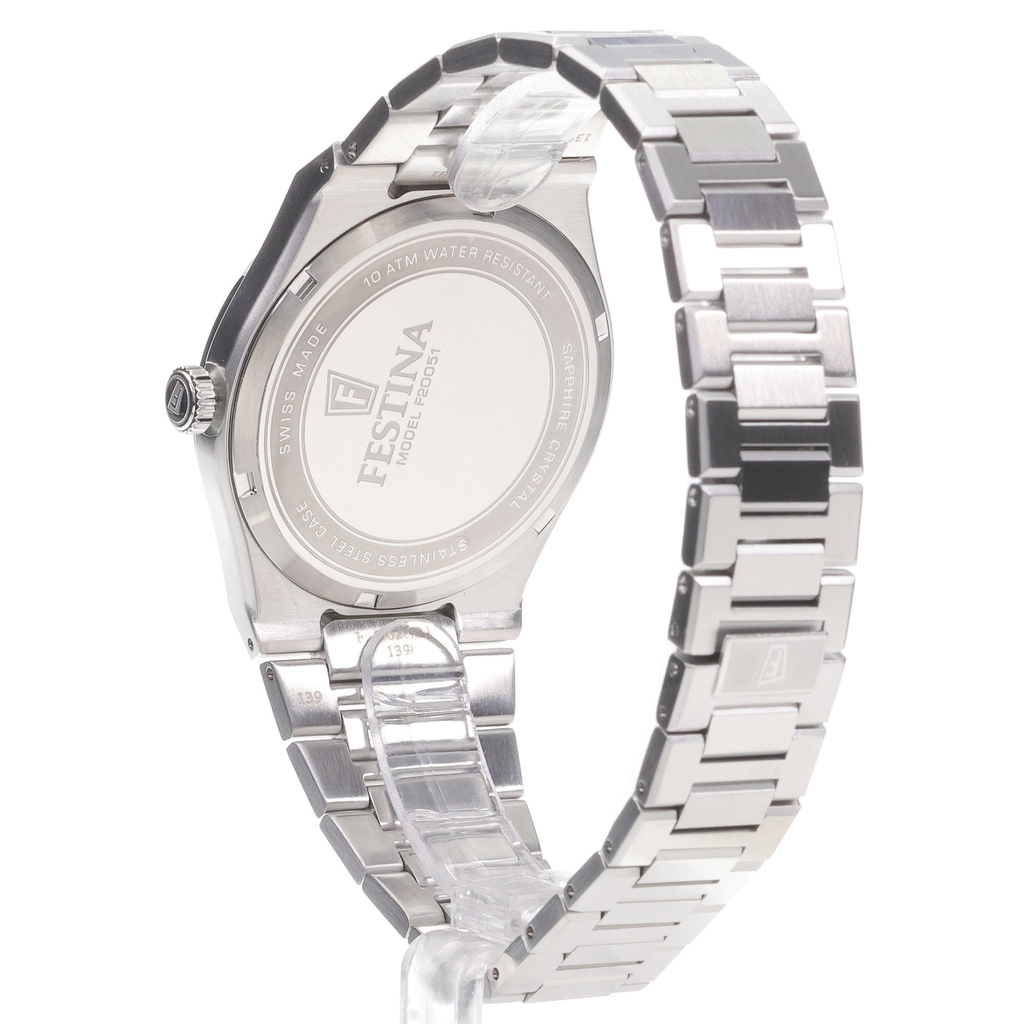 Festina F20051-2 męski zegarek Swiss Made bransoleta - miniatura 4