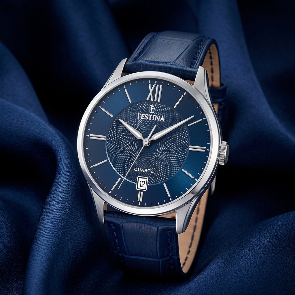 Festina F20426-2 zegarek srebrny klasyczny Classic pasek