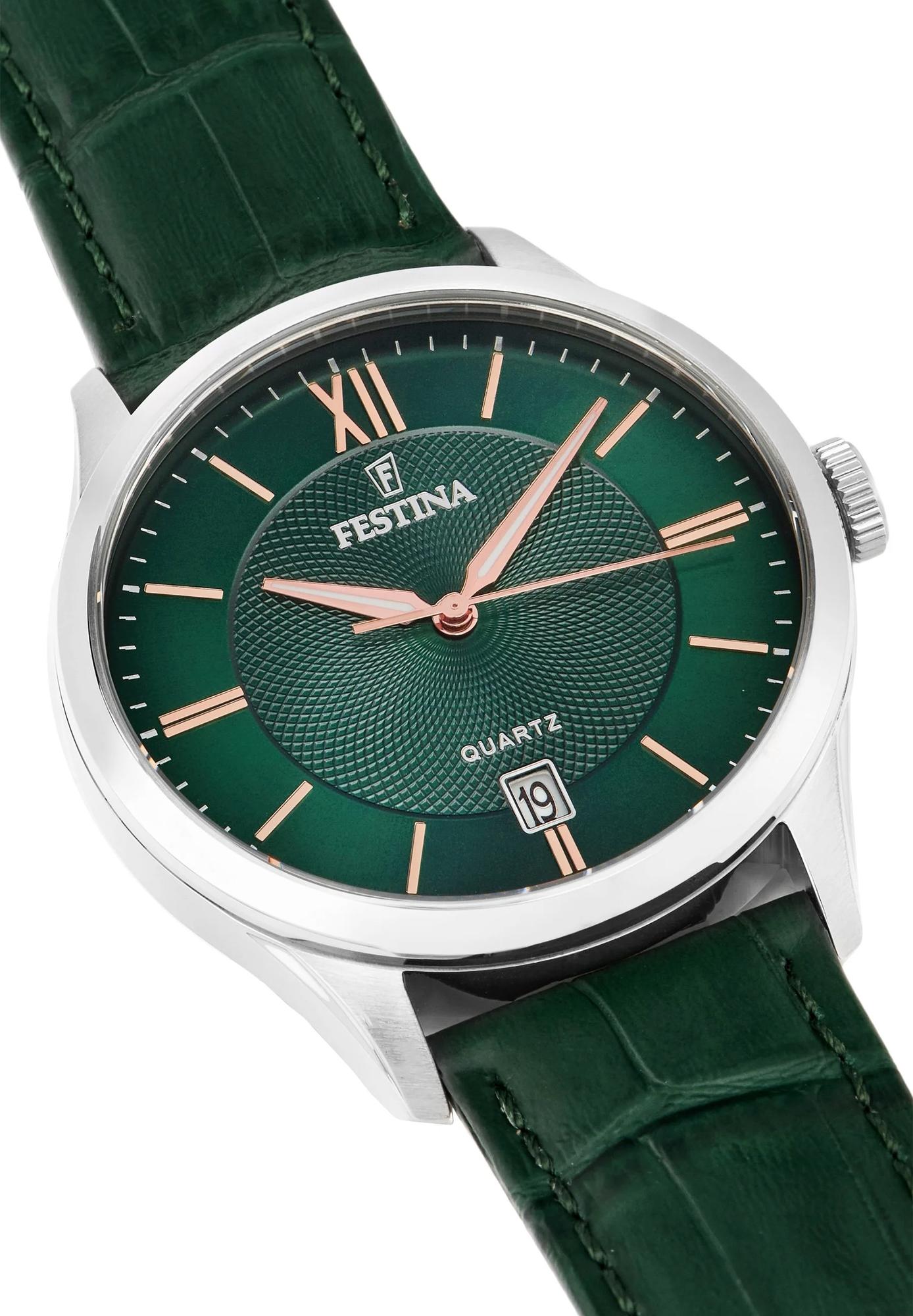 Festina F20426-7 zegarek srebrny klasyczny Classic pasek