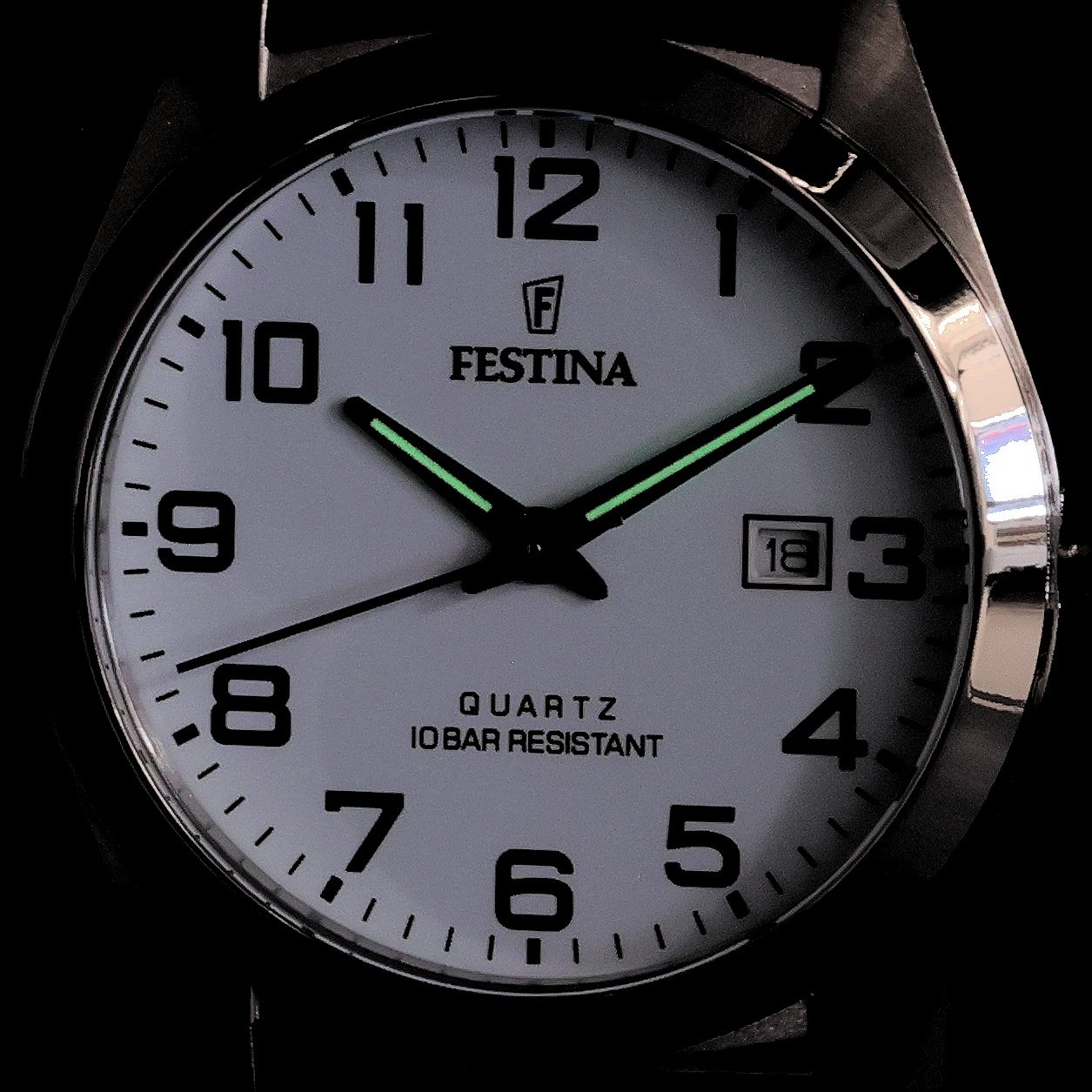 Festina F20446-1 zegarek srebrny klasyczny Classic pasek - miniatura 5