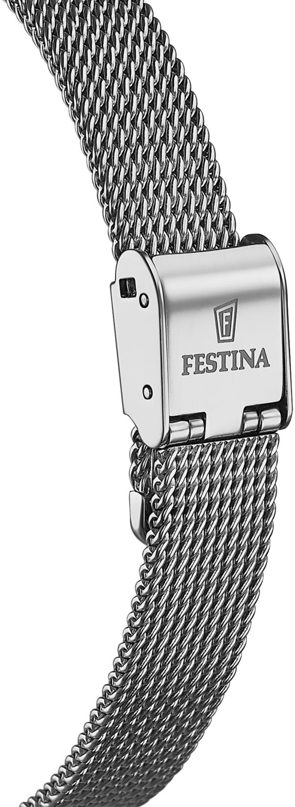 Festina F20494-4 zegarek srebrny klasyczny Mademoiselle bransoleta