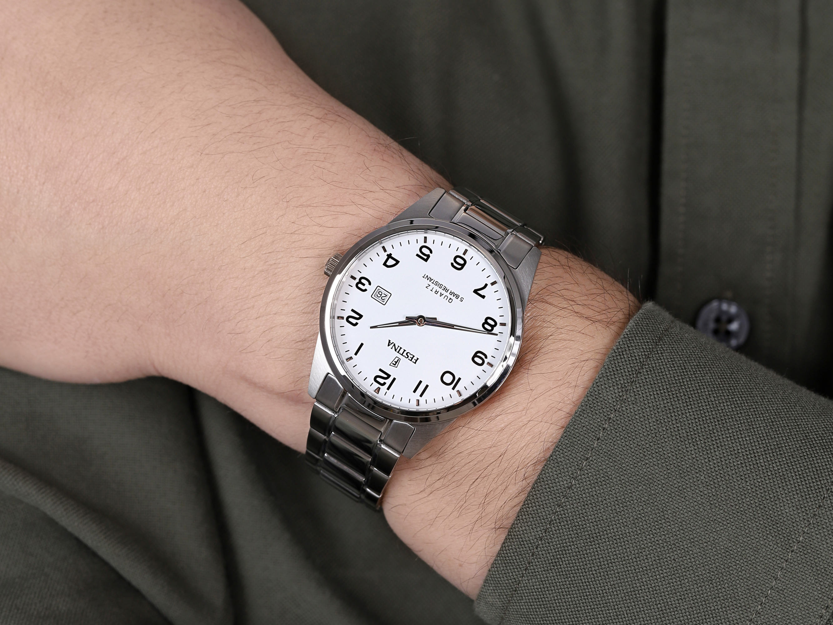 Festina F20511-1 męski zegarek Classic bransoleta