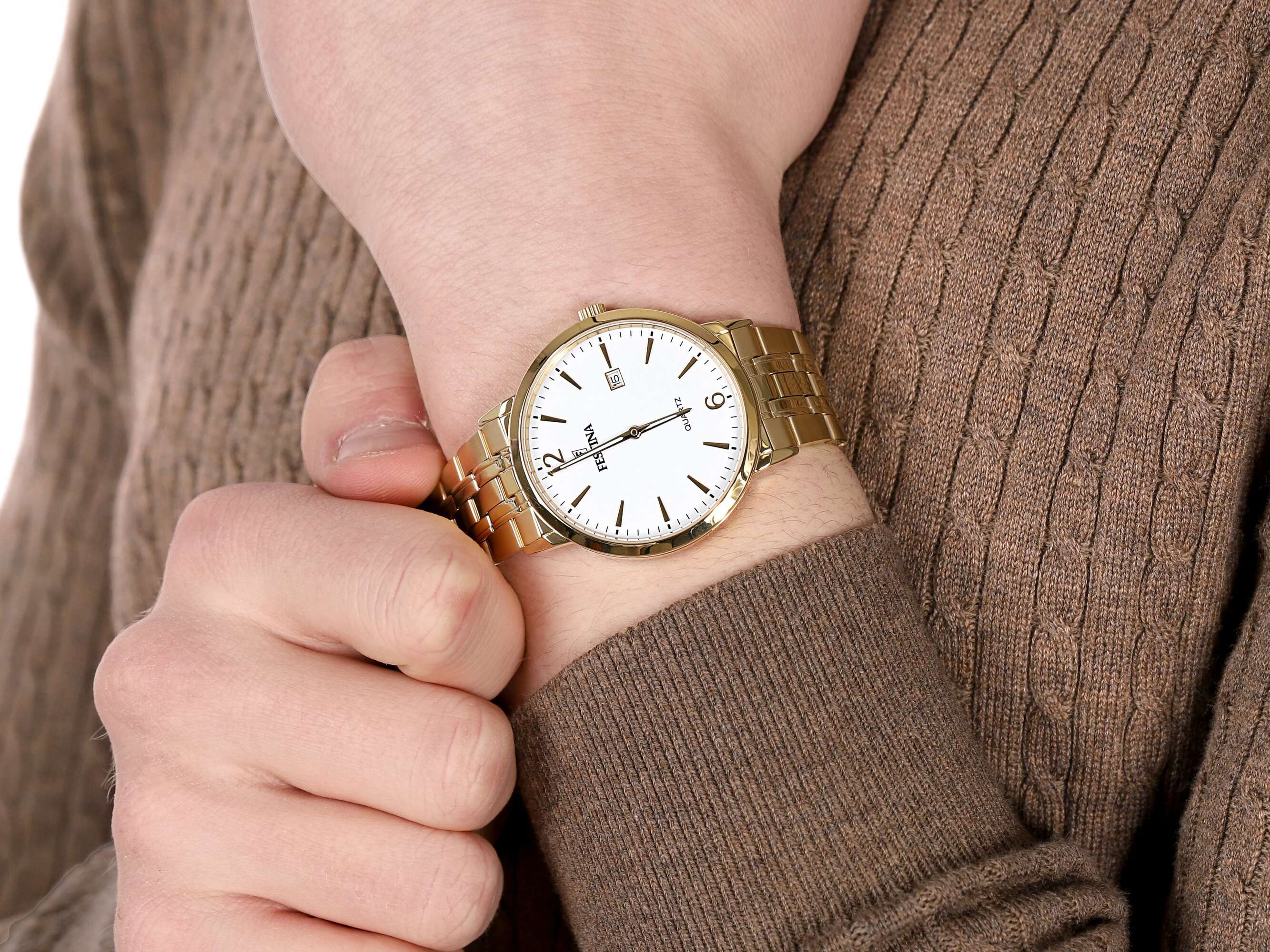 Festina F20513-2 męski zegarek Classic bransoleta