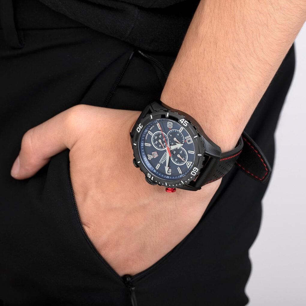 Festina F20519-2 zegarek czarny sportowy Chronograf pasek - miniatura 3