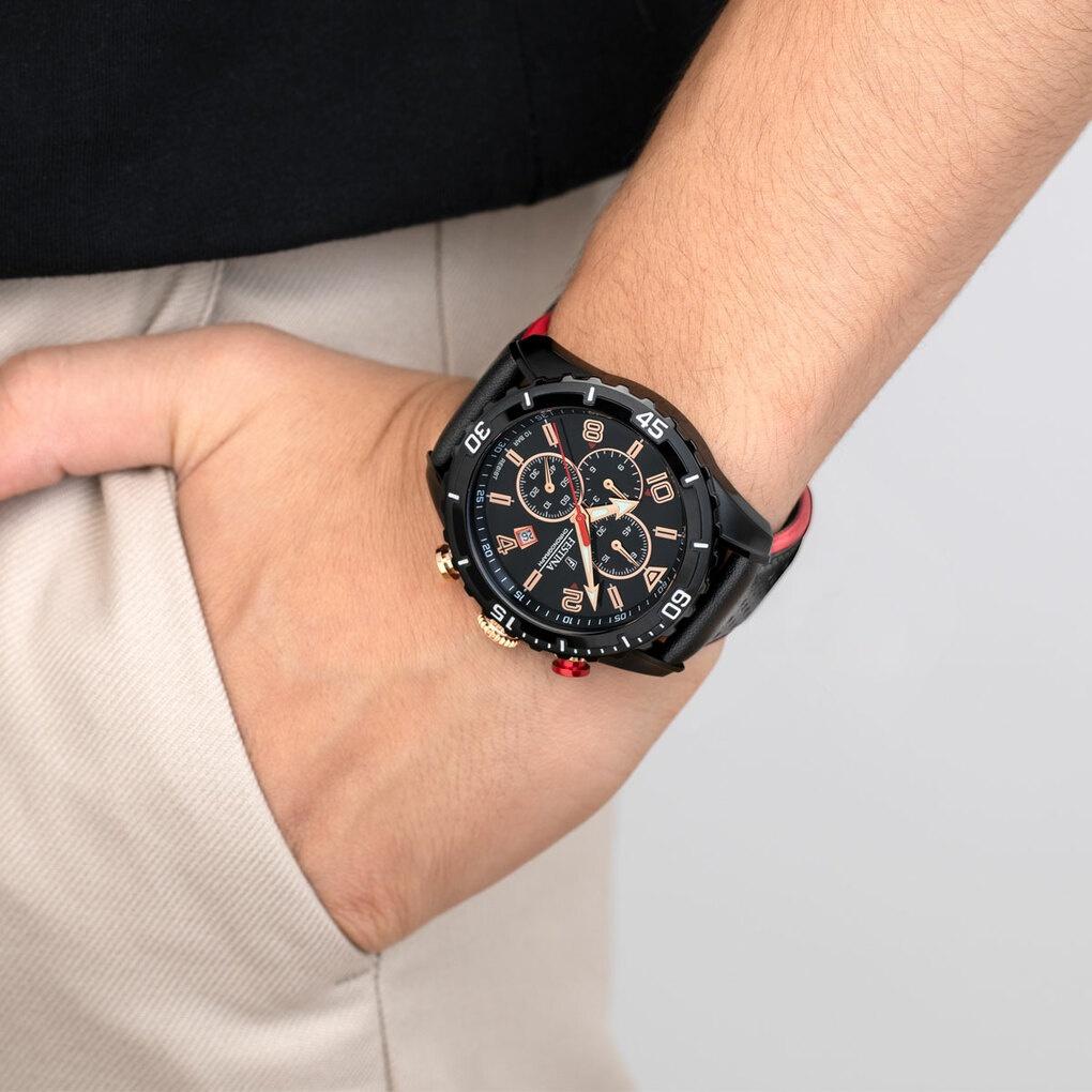 Festina F20519-4 zegarek czarny sportowy Chronograf pasek