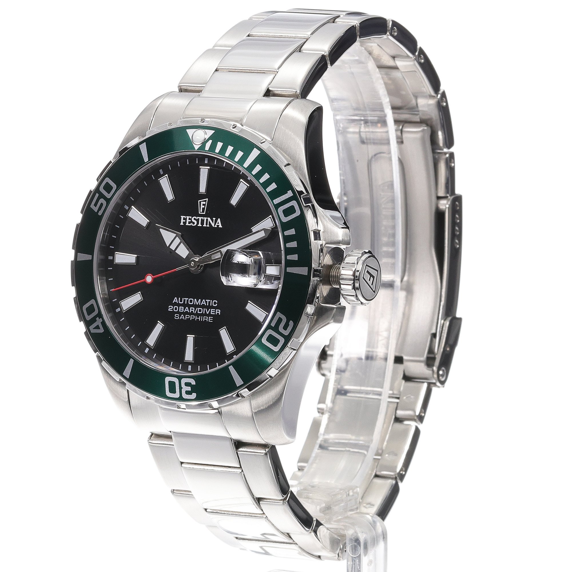 Festina F20531-2 Sport Diver Sapphire Automatic zegarek męski sportowy szafirowe - miniatura 2
