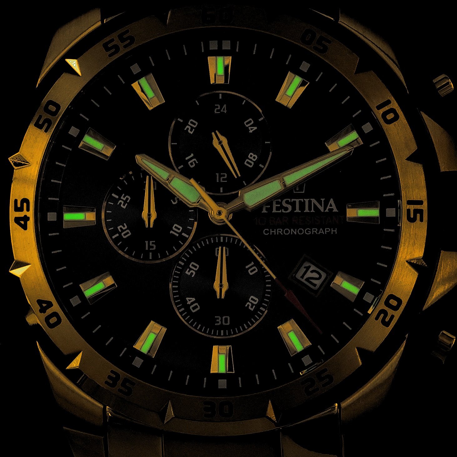 Festina F20541-2 Chrono Sport Chronograf sportowy zegarek złoty