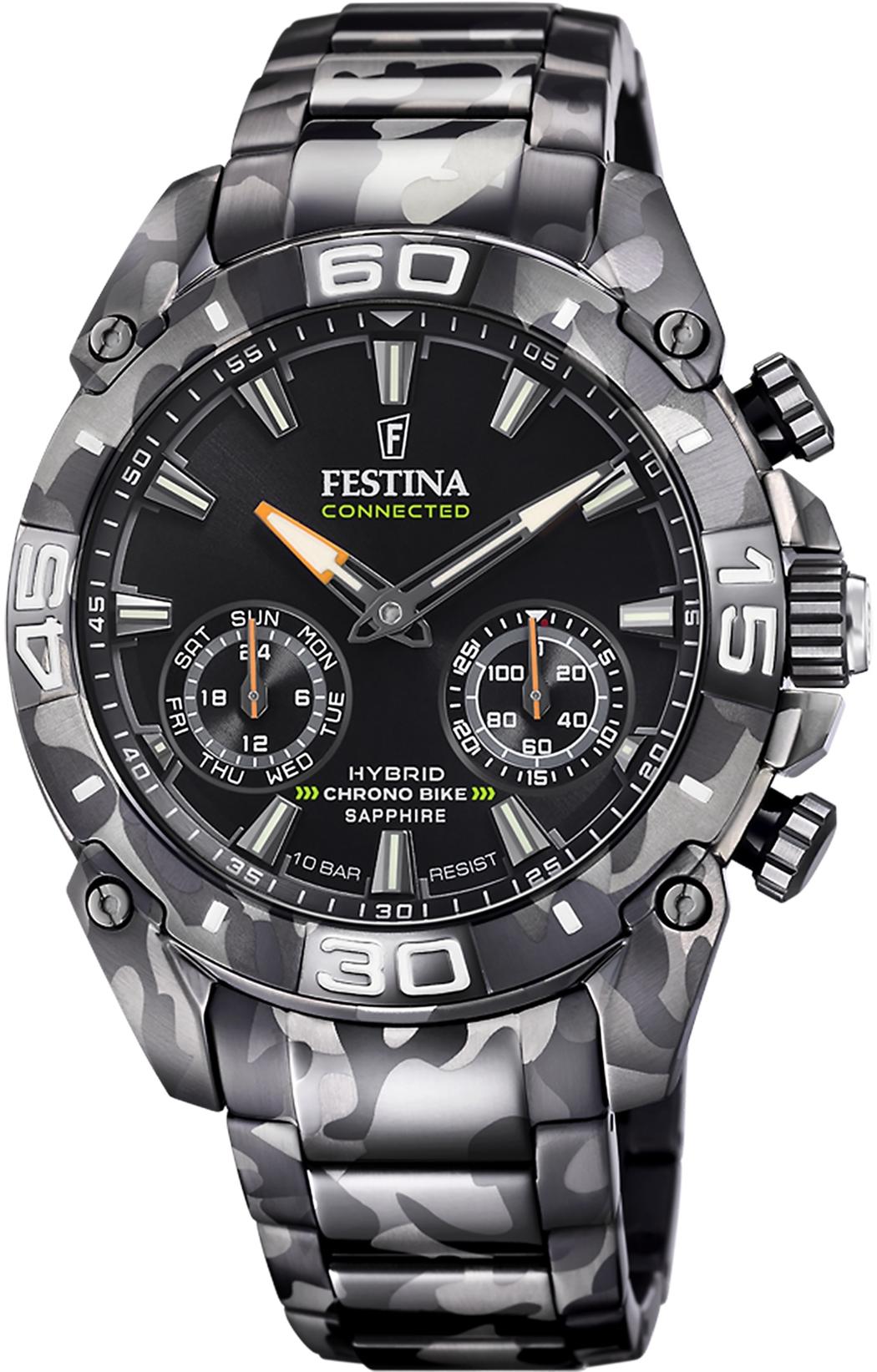 Festina F20545-1 CHRONO BIKE HYBRID Connected sportowy smartwatch szary - miniatura 6