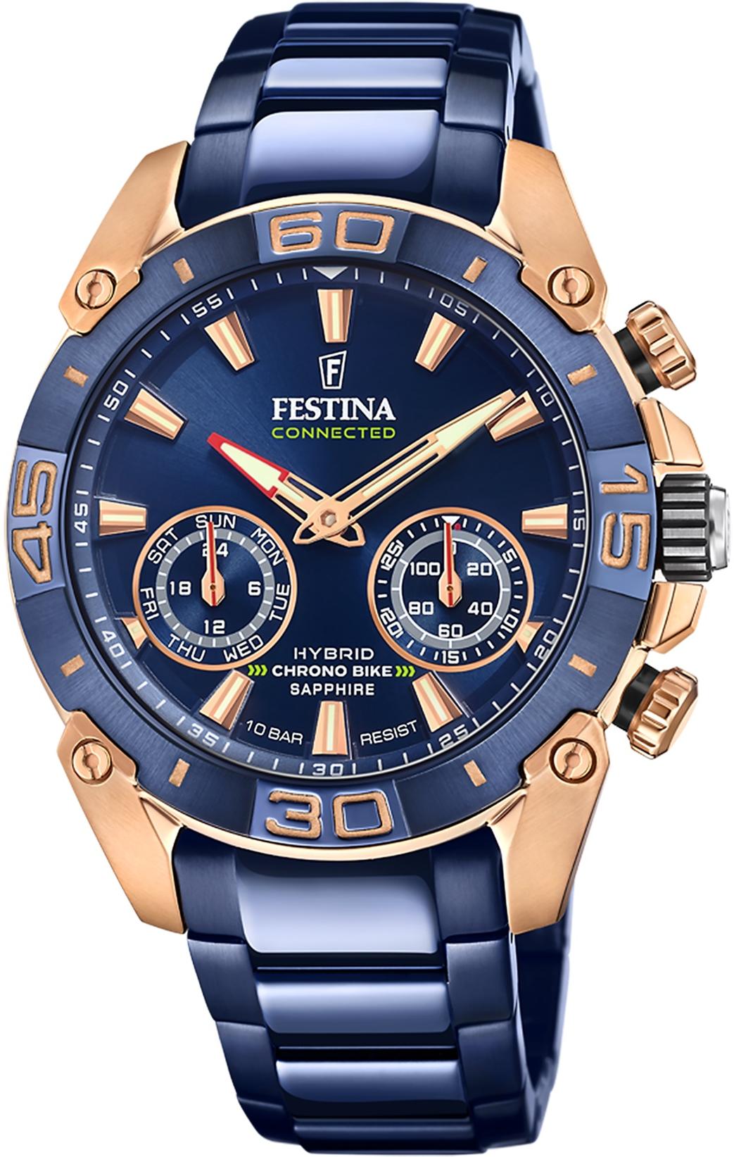 Festina F20549-1 smartwatch męski Connected niebieski - miniatura 2