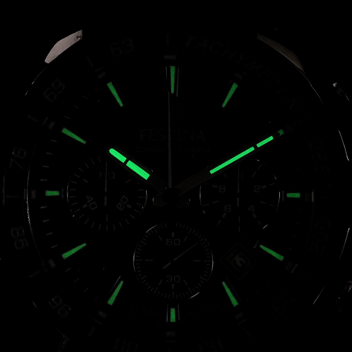Festina F20561-6 zegarek srebrny sportowy Timeless Chronograph pasek - miniatura 5
