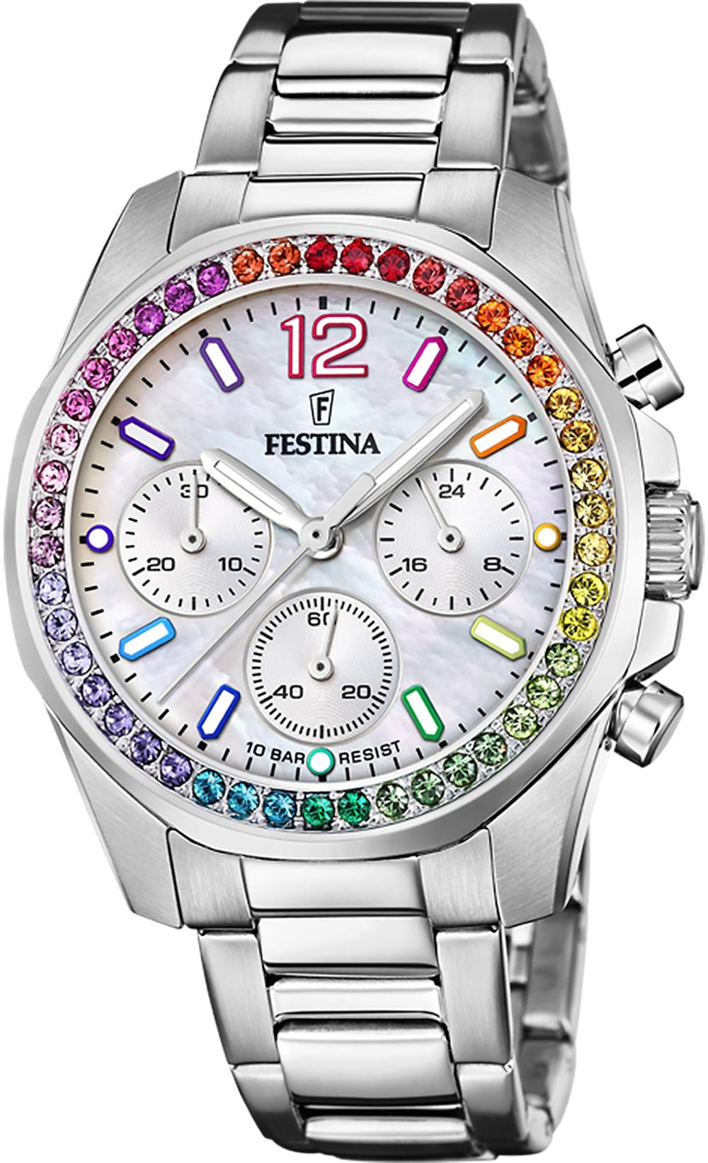Boyfriend Rainbow Chronograph Festina F20606-2 