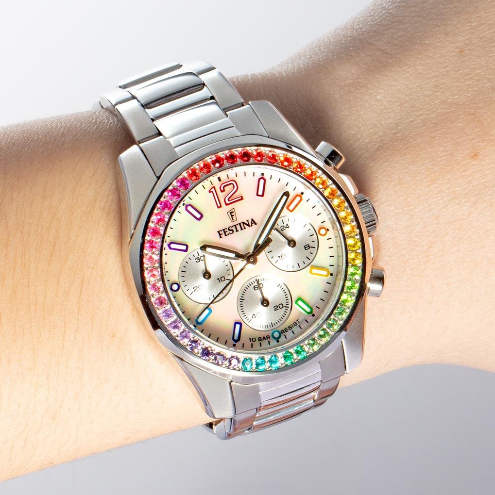 Festina F20606-2 Boyfriend Rainbow Chronograph zegarek sportowy Boyfriend - miniatura 4