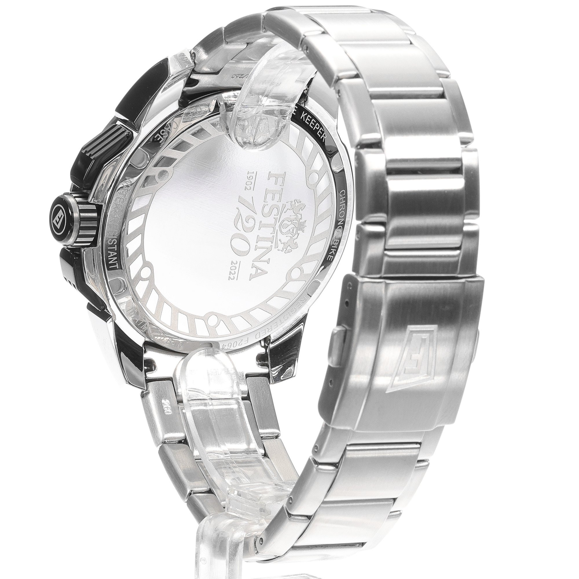 Festina F20641-4 zegarek srebrny sportowy Chrono Bike bransoleta - miniatura 4