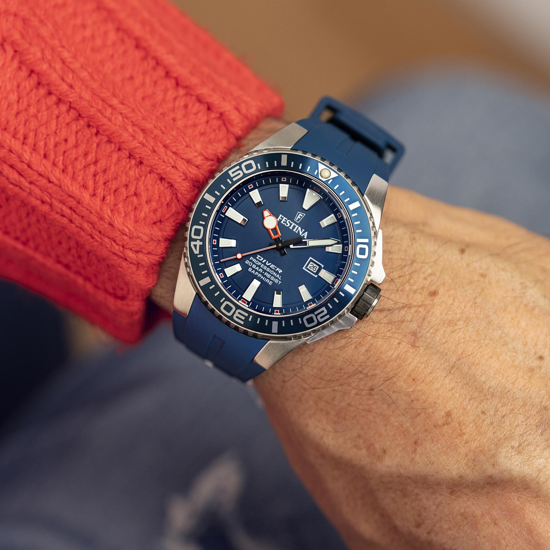 Festina F20664-1 męski zegarek Diver pasek - miniatura 3