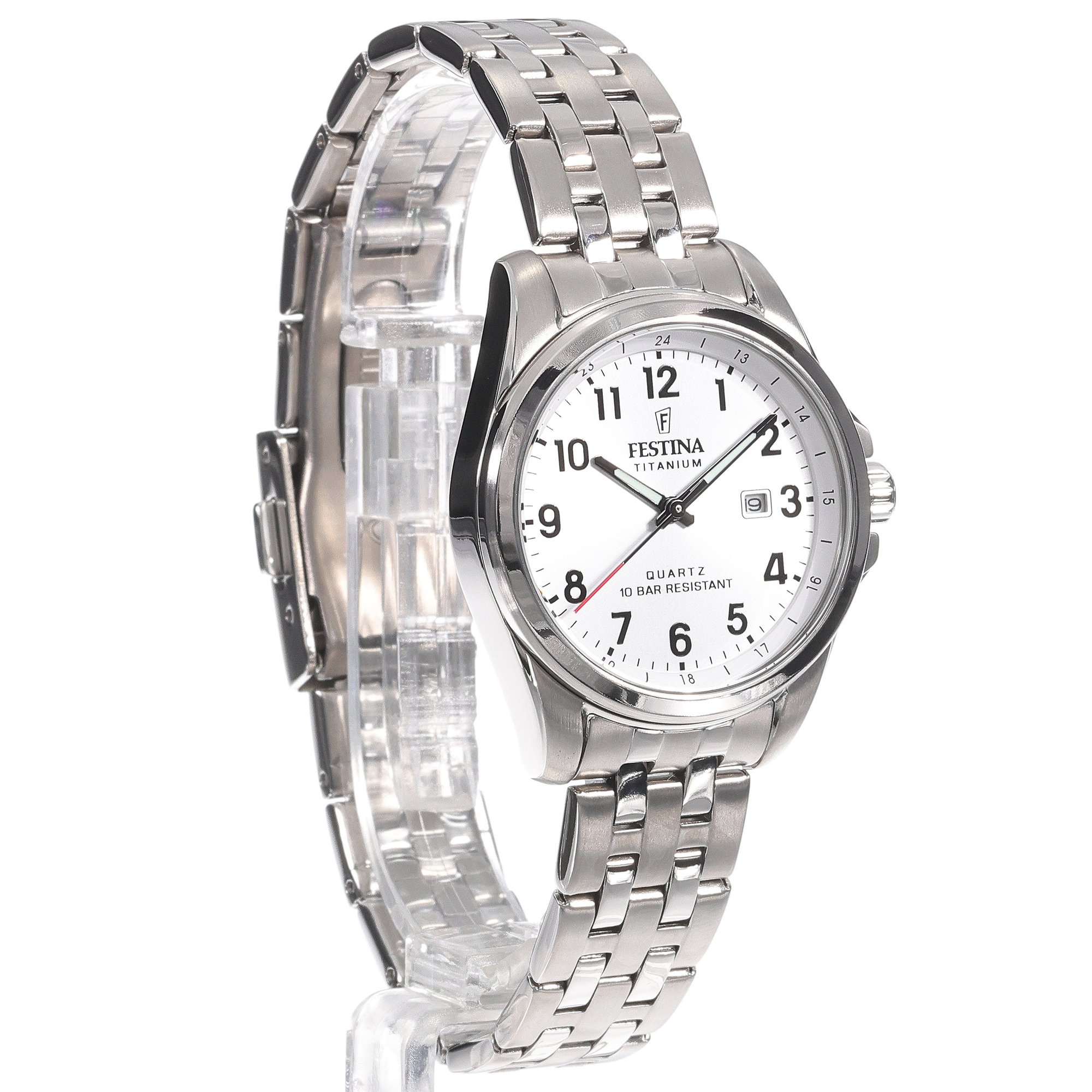 Festina F20697-1 damski zegarek Titanium bransoleta