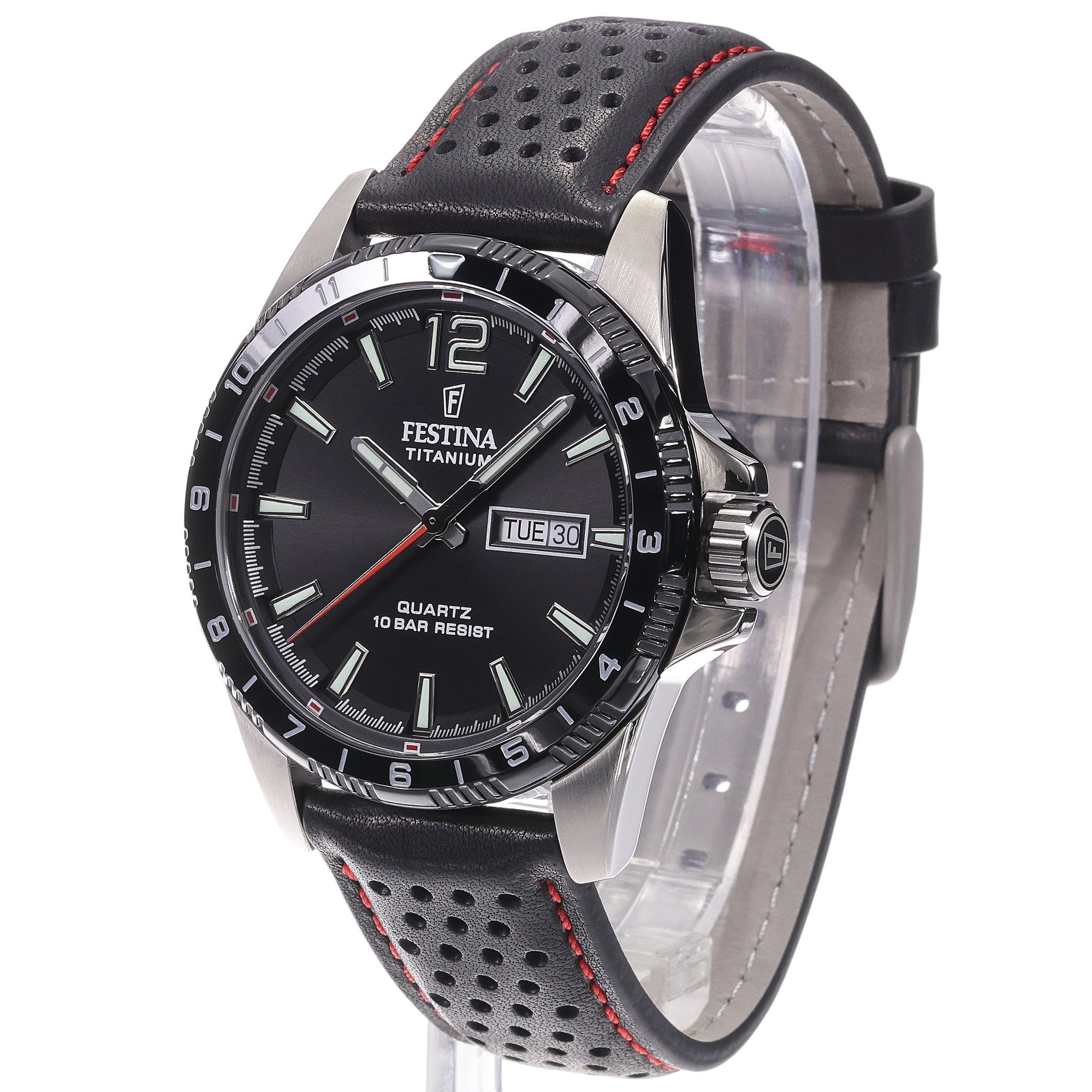 Festina F20699-4 Titanium Day Date zegarek klasyczny Titanium - miniatura 2