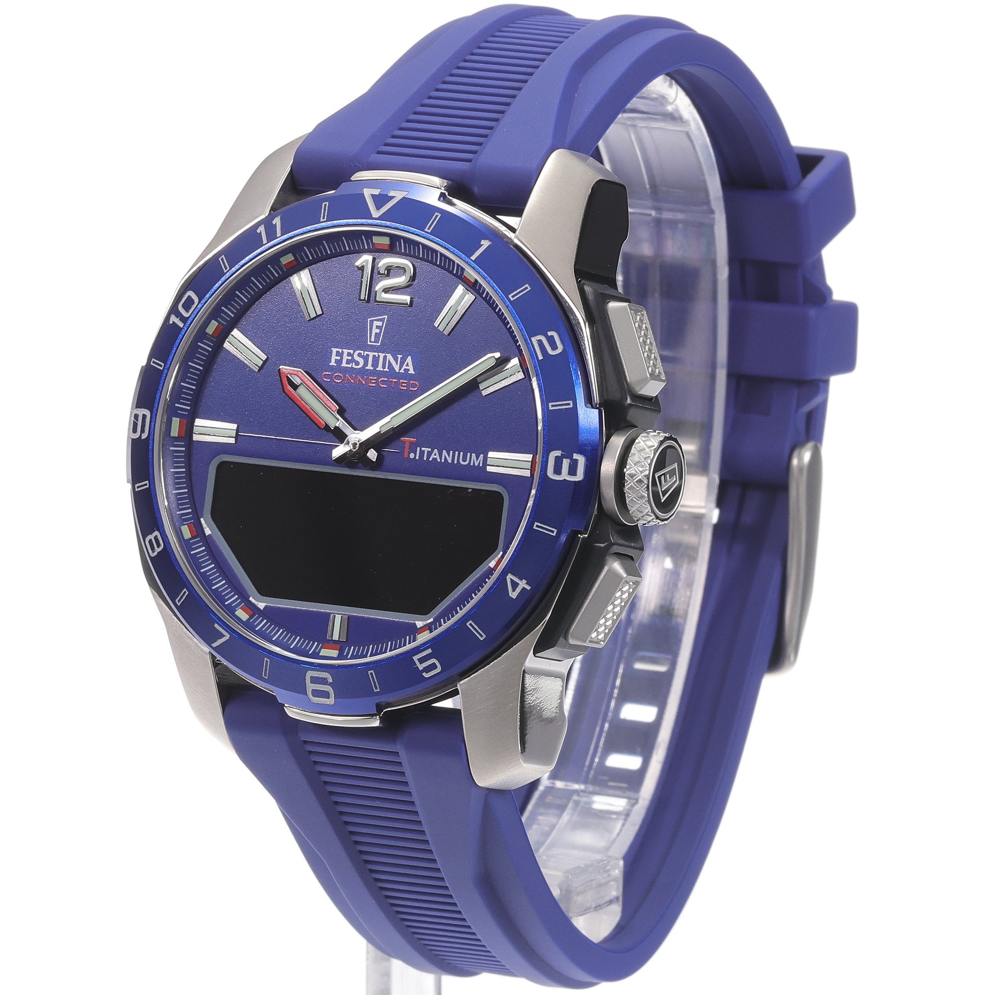 Festina F23000-3 Connected Connected Titanium smartwatch męski sportowy szafirowe - miniatura 2