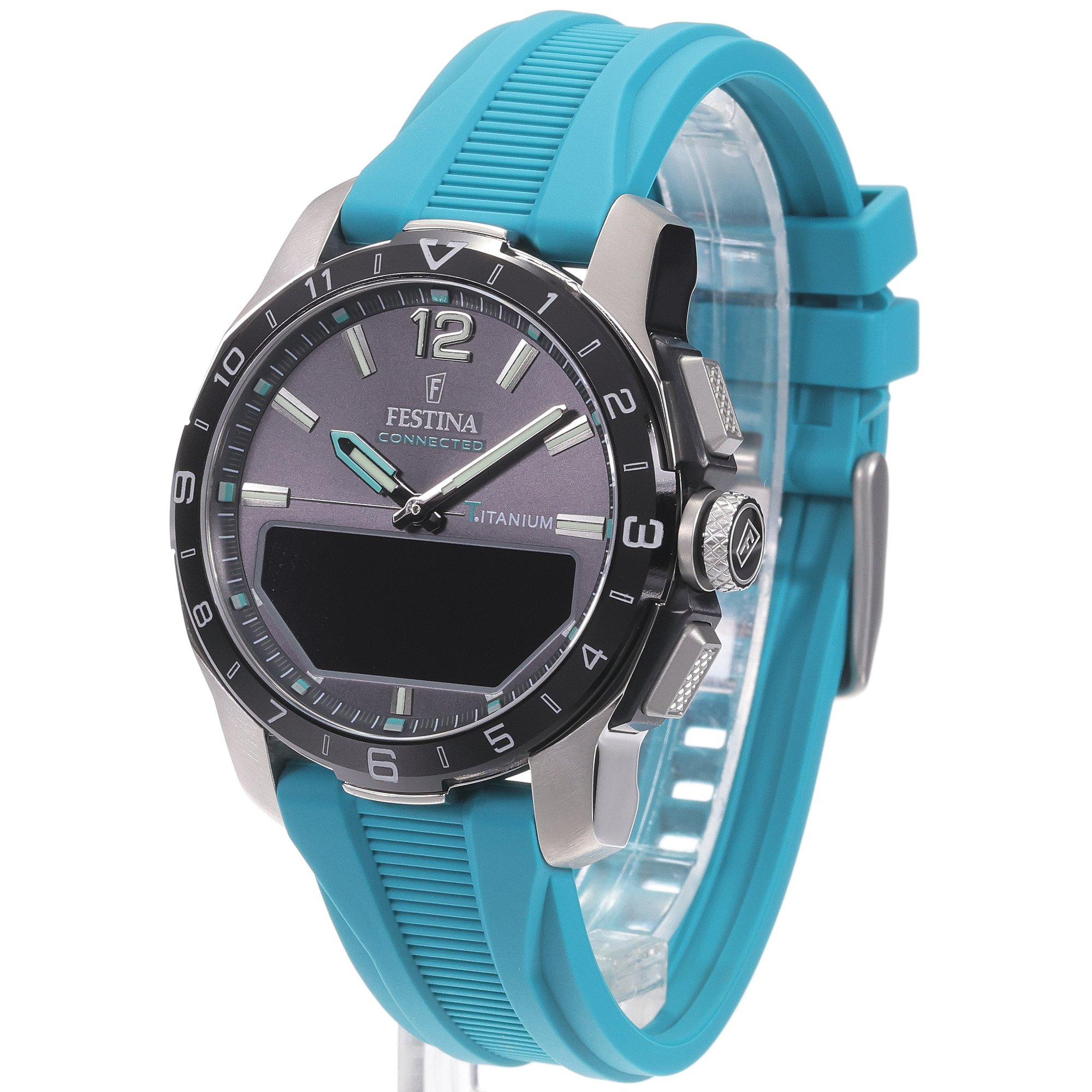 Festina F23000-5 Connected Connected Titanium smartwatch męski sportowy szafirowe - miniatura 2