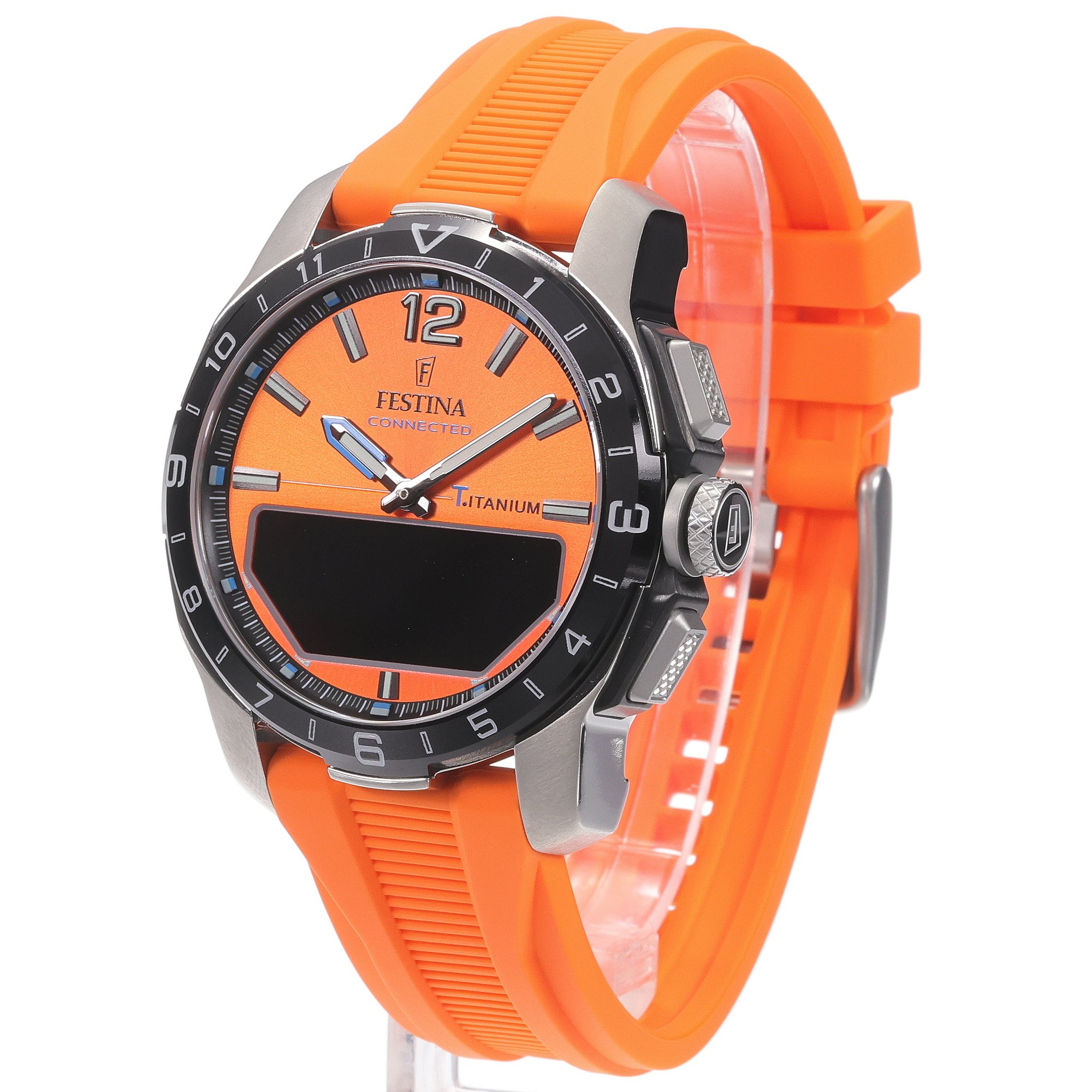 Festina F23000-7 Connected Connected Titanium smartwatch męski sportowy szafirowe - miniatura 2