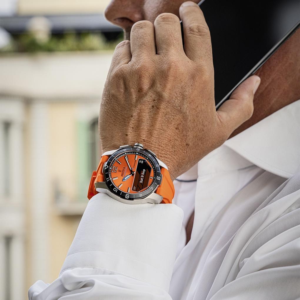 Festina F23000-7 Connected Titanium Connected sportowy smartwatch szary - miniatura 9