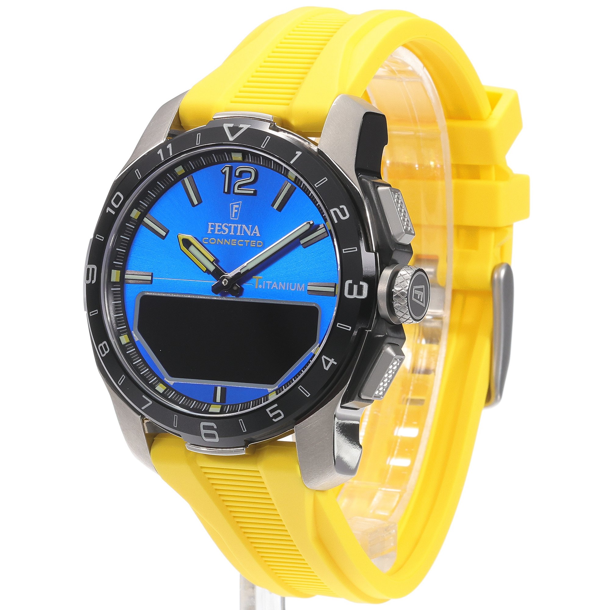 Festina F23000-8 Connected Connected Titanium smartwatch męski sportowy szafirowe