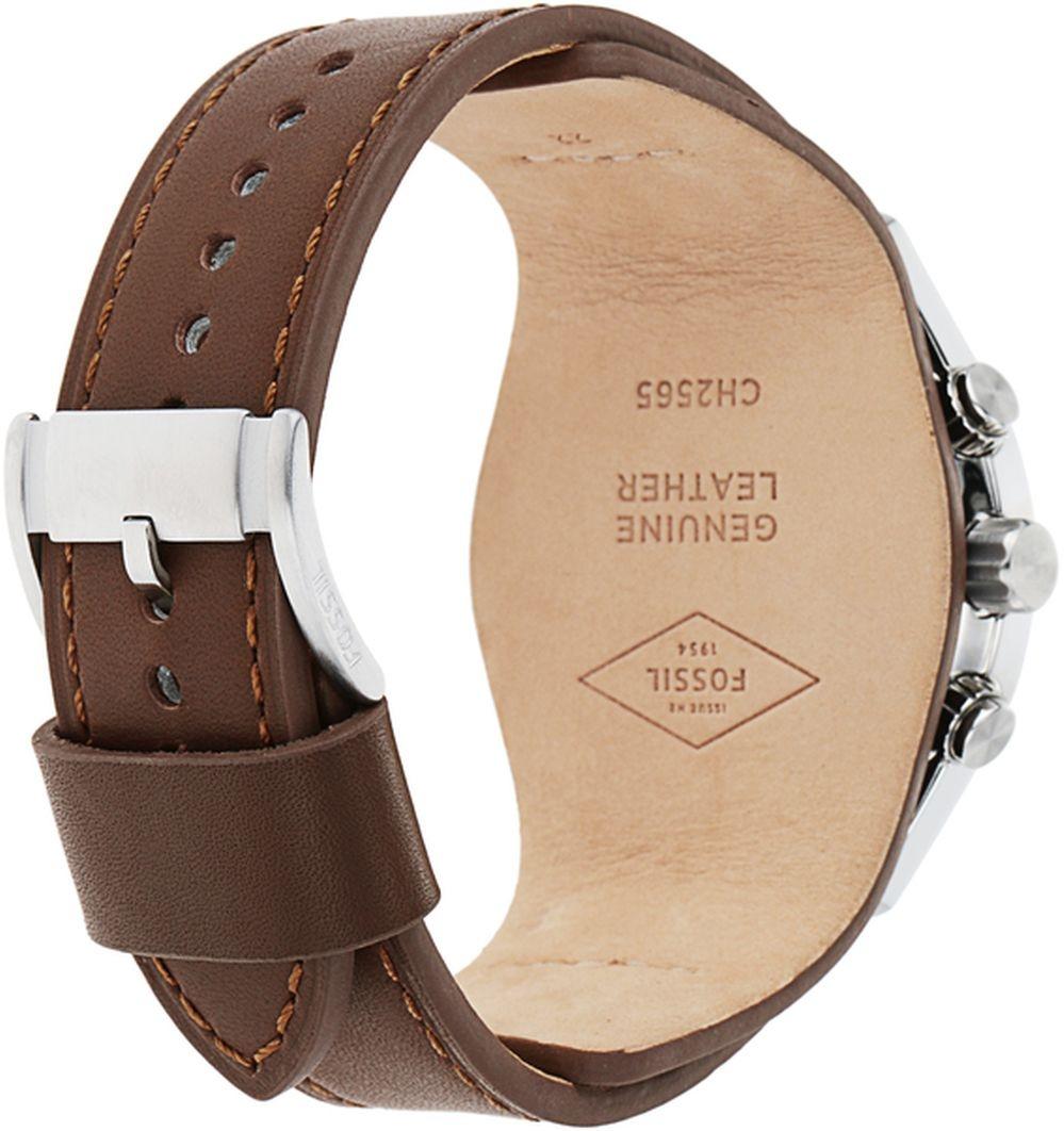 Fossil CH2565 Sport COACHMAN Brown Leather Strap 44mm zegarek męski klasyczny mineralne - miniatura 5