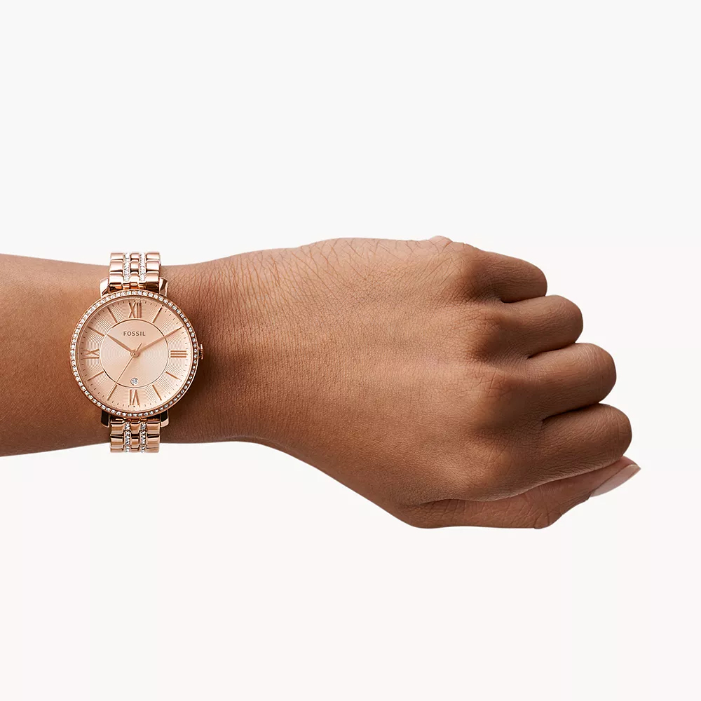 Fossil ES3546 JACQUELINE Jacqueline fashion-modowy zegarek różowe złoto - miniatura 7