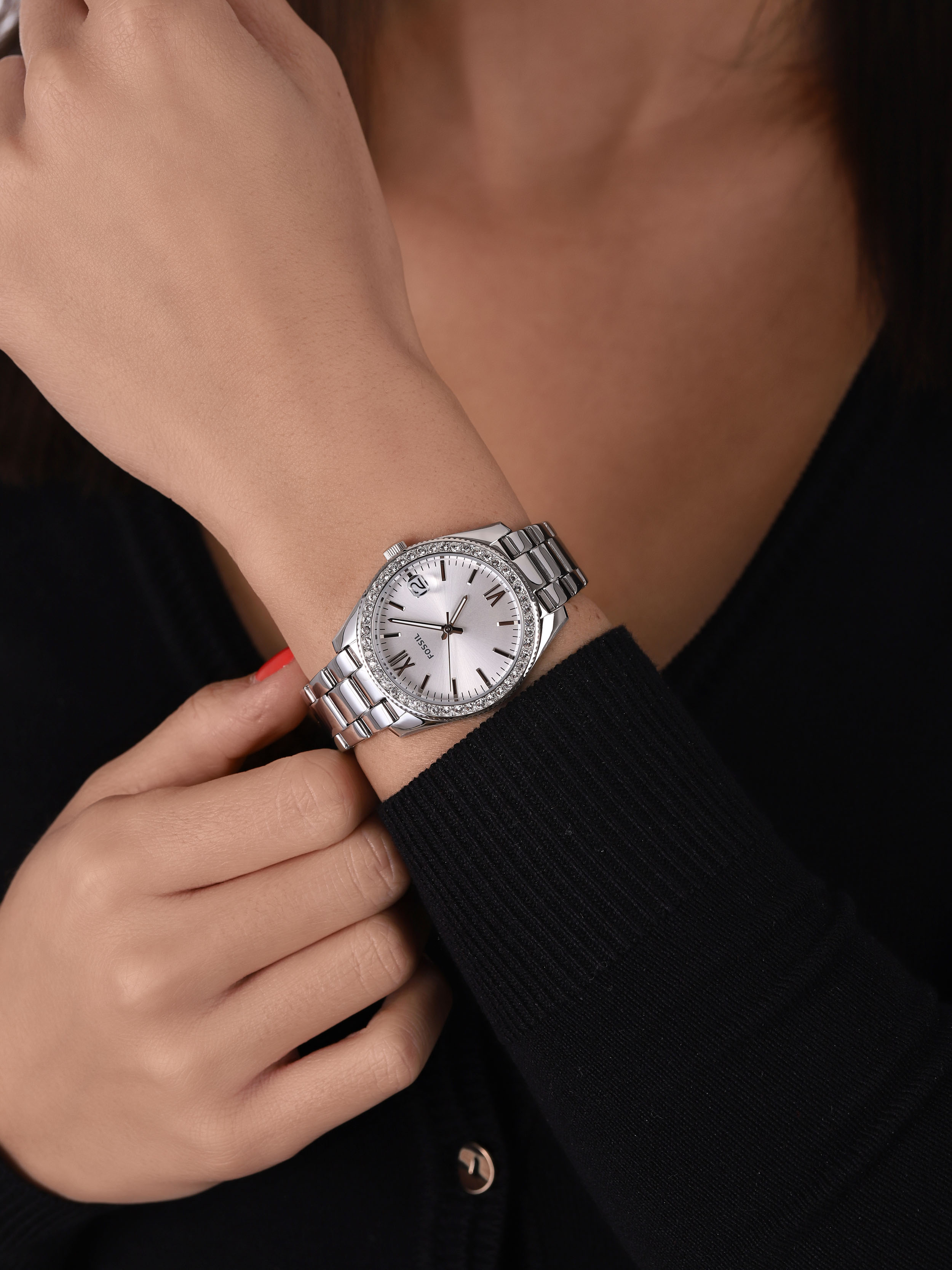 Scarlette Mini Stainless Steel 32mm Fossil ES4317 - hover
