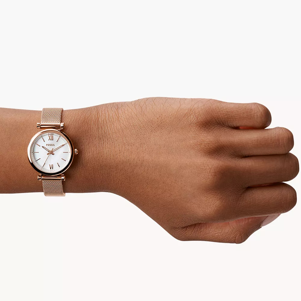 Fossil ES4433 zegarek damski Carlie różowe złoto - miniatura 7
