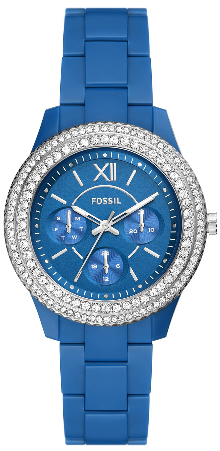 STELLA Blue Castor Oil Bracelet 37mm Fossil ES5193 