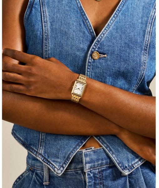 Fossil ES5220 RAQUEL Gold Stainless Steel 23mm Damskie klasyczny zegarek złoty - miniatura 10