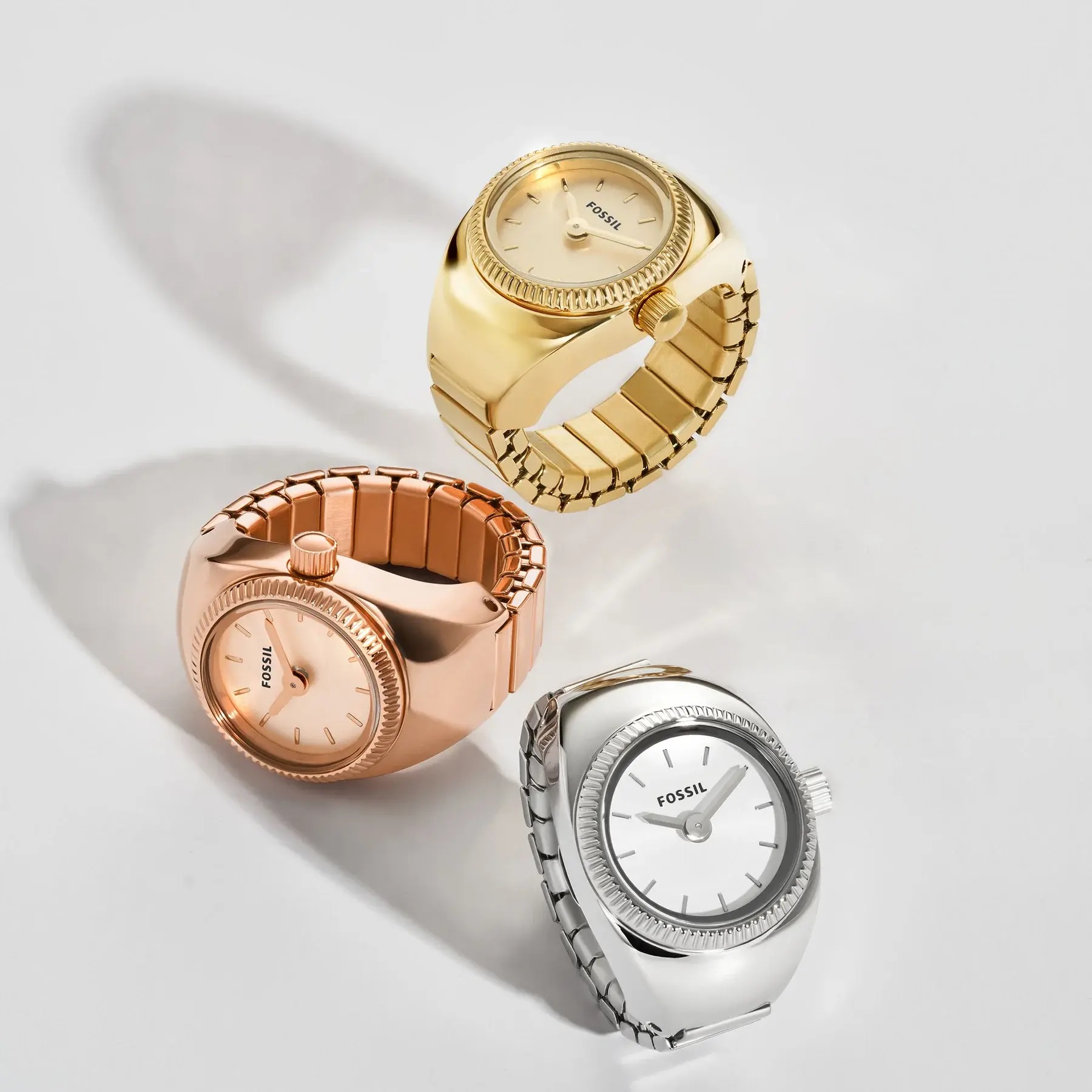 Fossil ES5247 Fossil w formie pierścionka w kolorze różowego złota bransoleta - miniatura 15