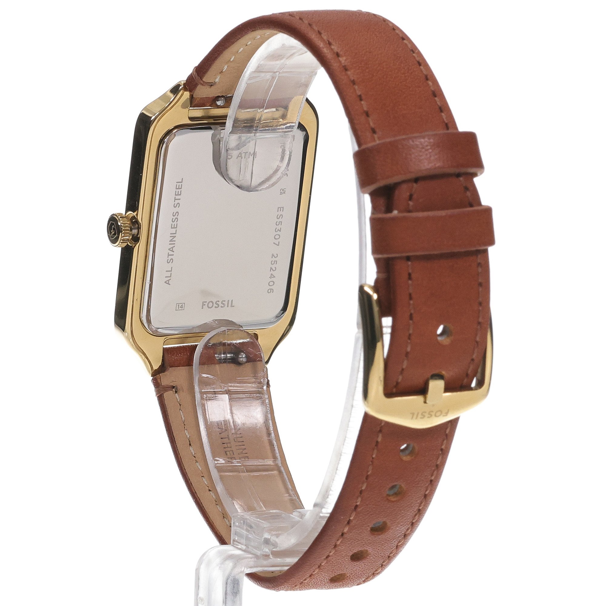 Fossil ES5307 Damskie RAQUEL Brown LiteHide Leather Strap 26mm zegarek damski klasyczny mineralne - miniatura 4