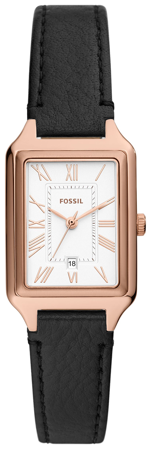 RAQUEL Black LiteHide™ Leather Strap 23mm Fossil ES5310 
