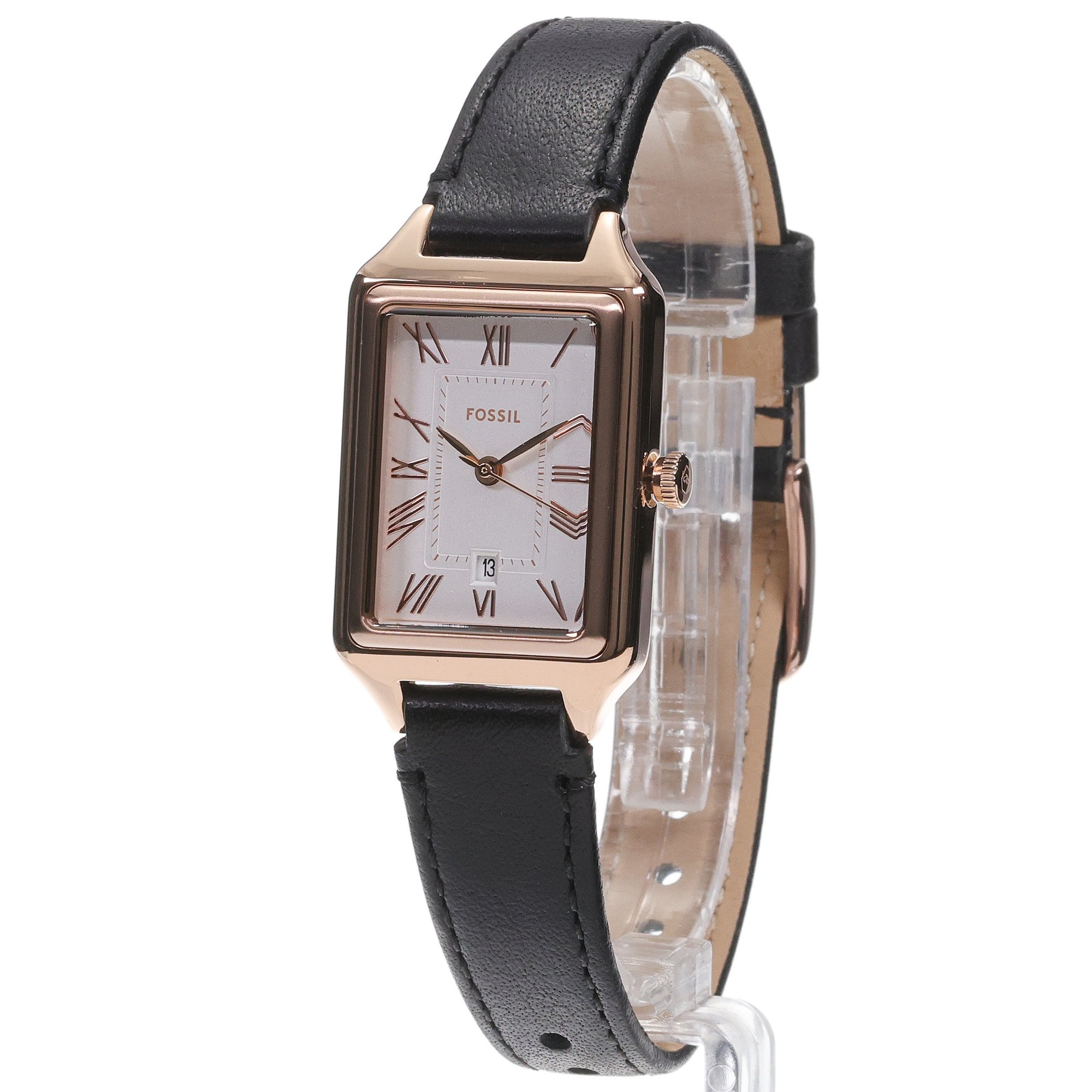 Fossil ES5310 Damskie RAQUEL Black LiteHide Leather Strap 23mm zegarek damski klasyczny mineralne - miniatura 2