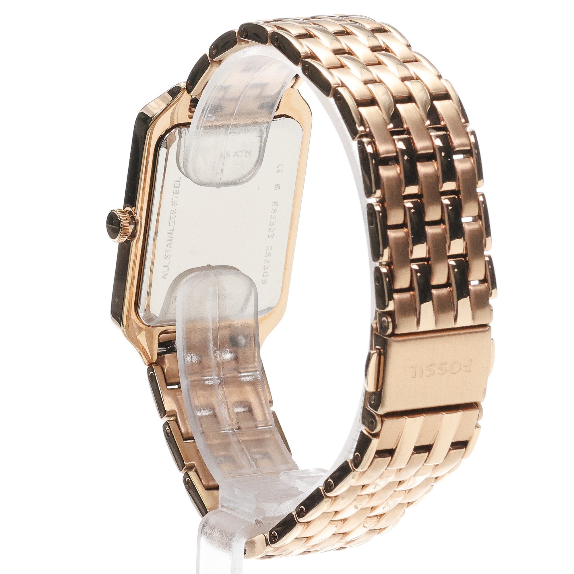 Fossil ES5323 RAQUEL Rose Gold Stainless Steel 26mm Damskie klasyczny zegarek różowe złoto