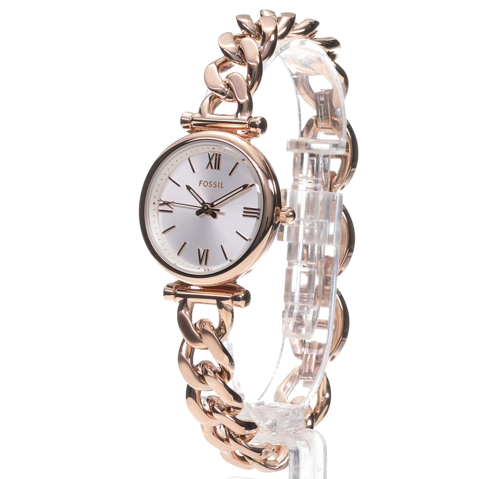 Fossil ES5330 Damskie CARLIE Rose Gold Stainless Steel 28mm zegarek damski fashion-modowy mineralne - miniatura 2