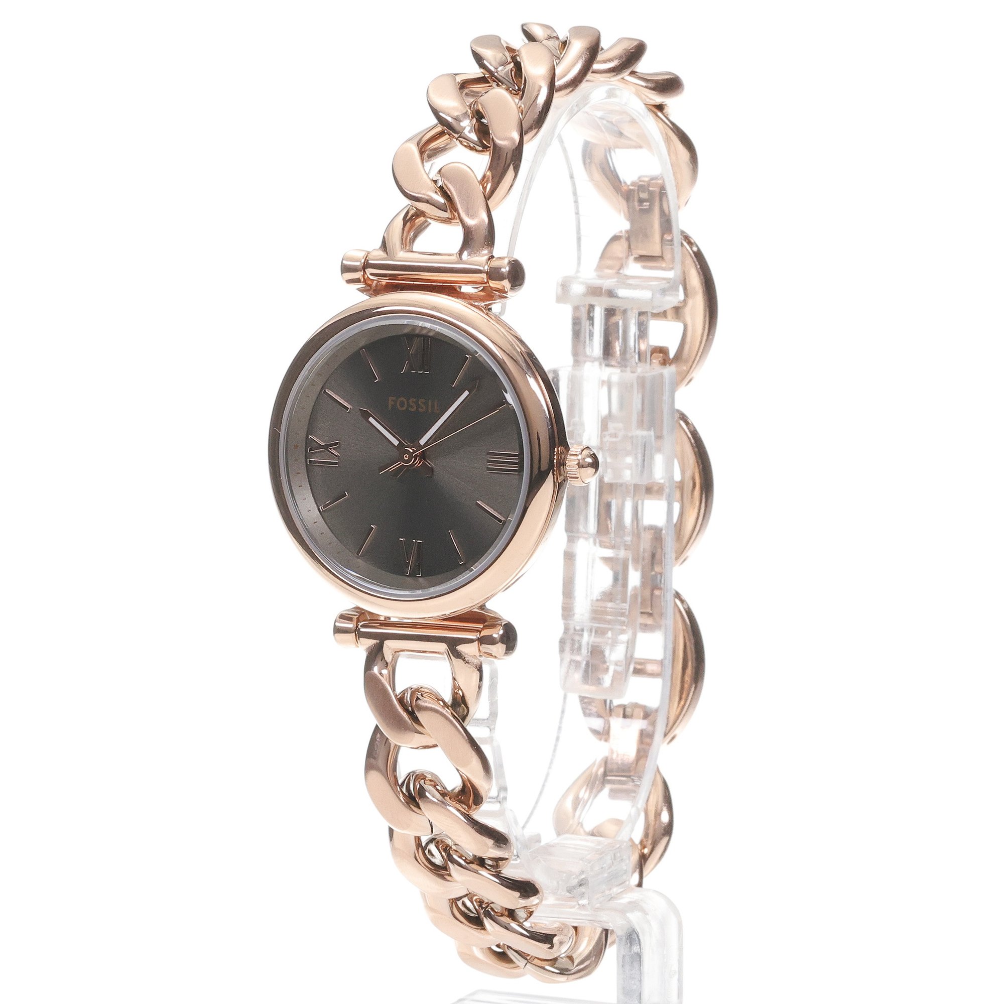 Fossil ES5378SET Fossil Rose Gold Stainless Steel 28mm zegarek damski elegancki mineralne