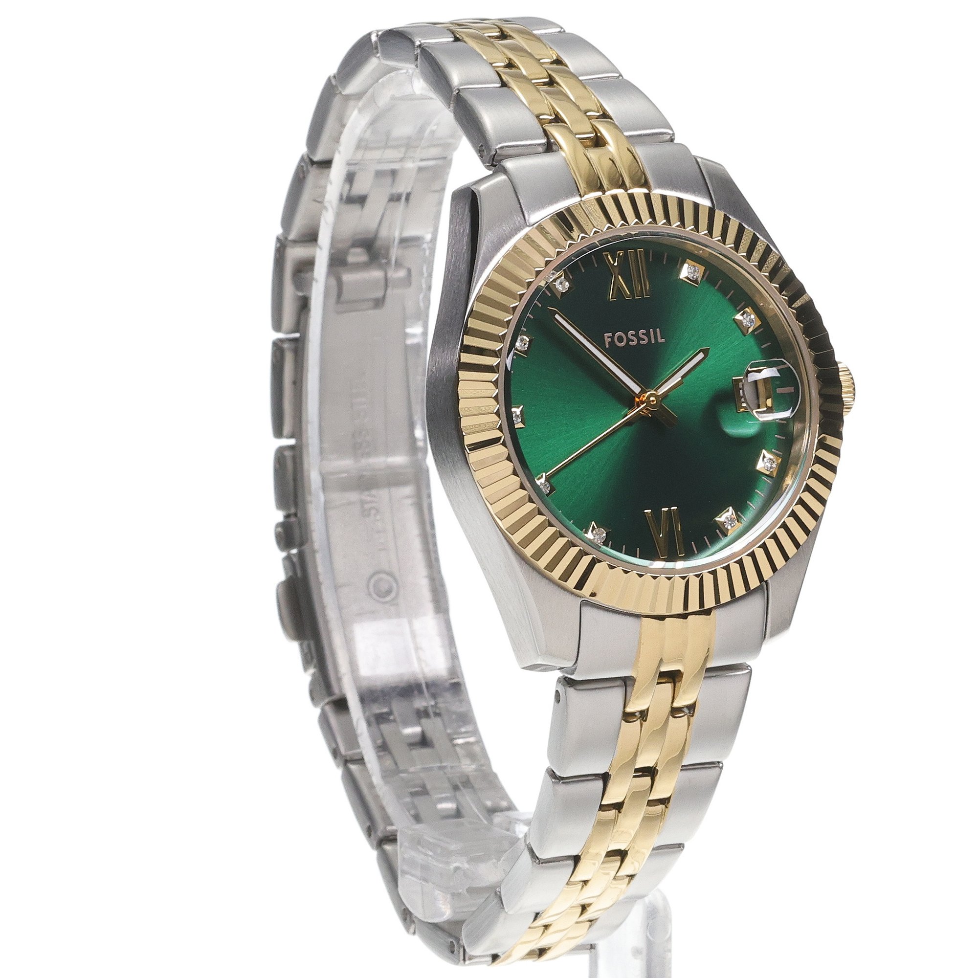 Fossil ES5388 zegarek srebrny elegancki Damskie bransoleta