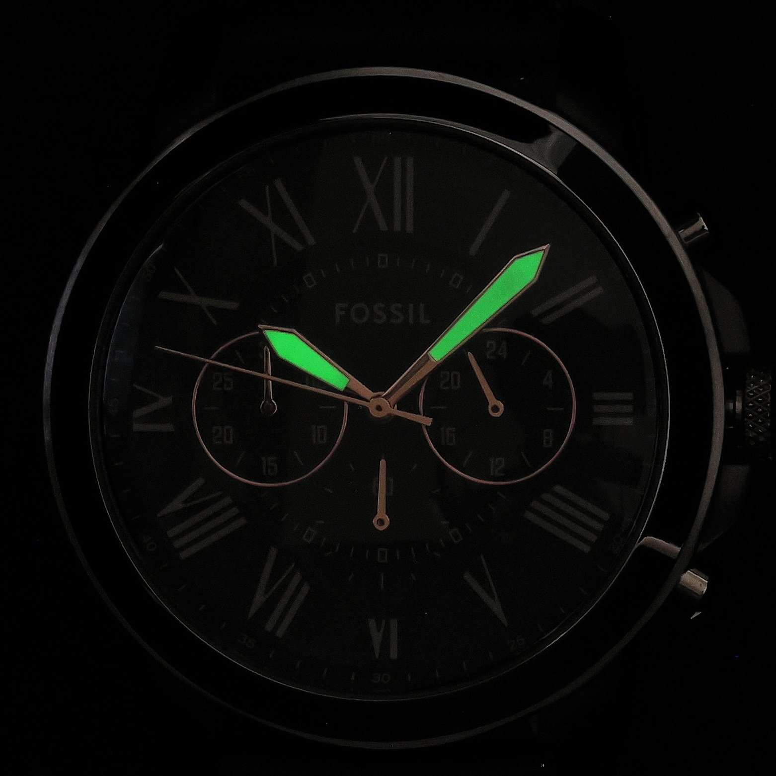 Fossil FS4813 zegarek męski Grant srebrny - miniatura 5