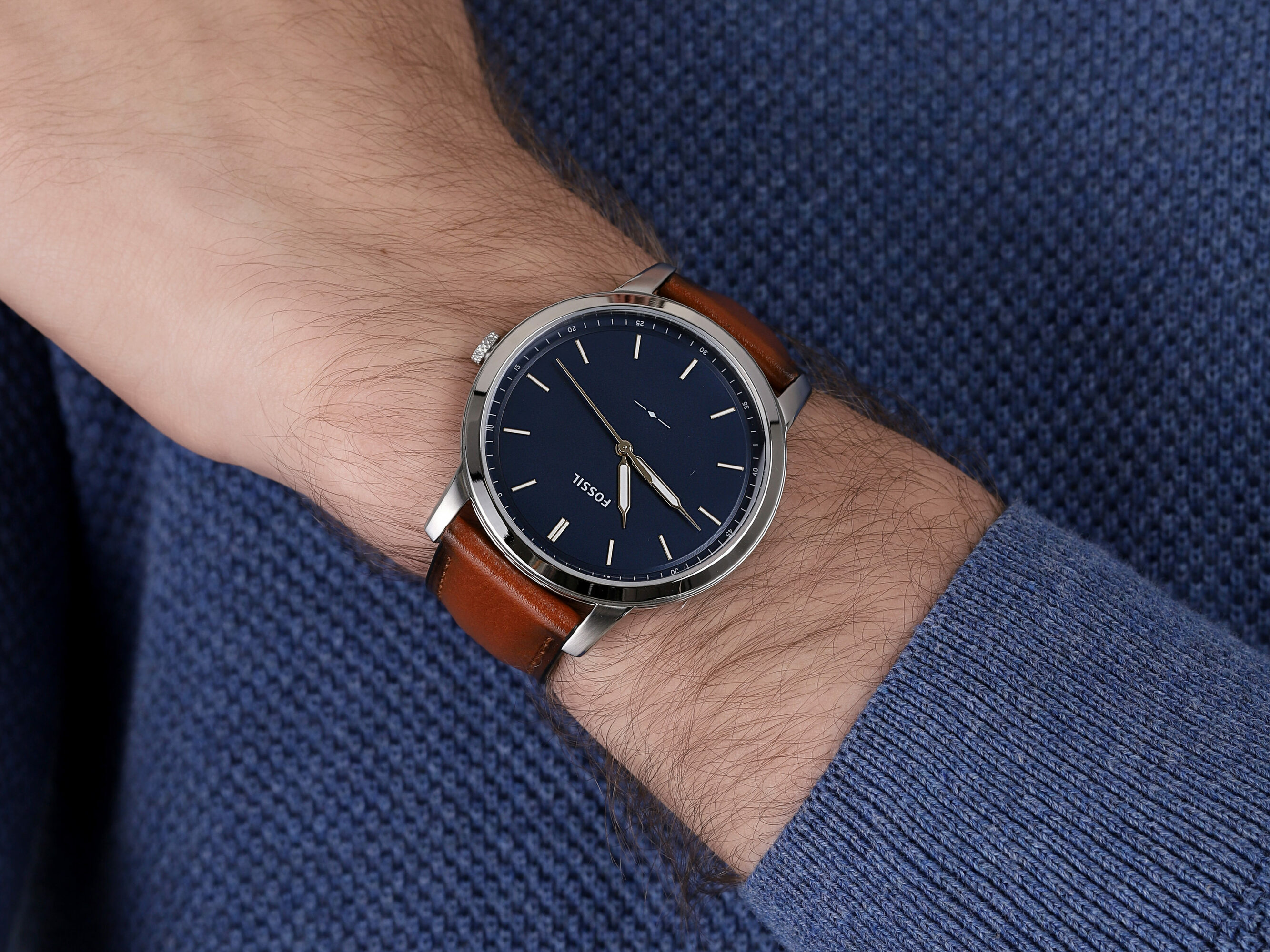 Fossil FS5304 THE MINIMALIST 3H The Minimalist klasyczny zegarek srebrny - miniatura 2