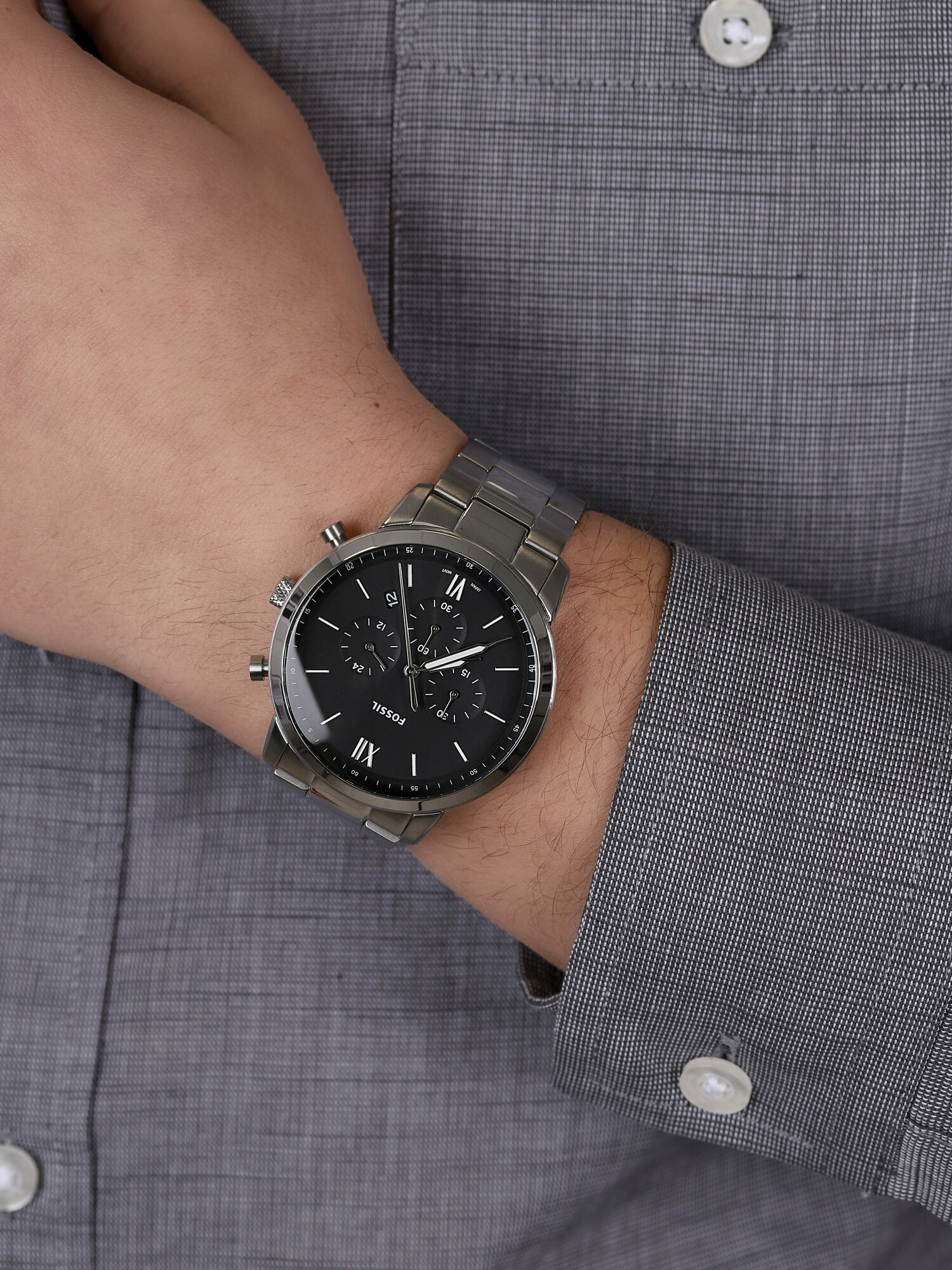 Neutra Chronograph Stainless Steel 44mm Fossil FS5384 - hover