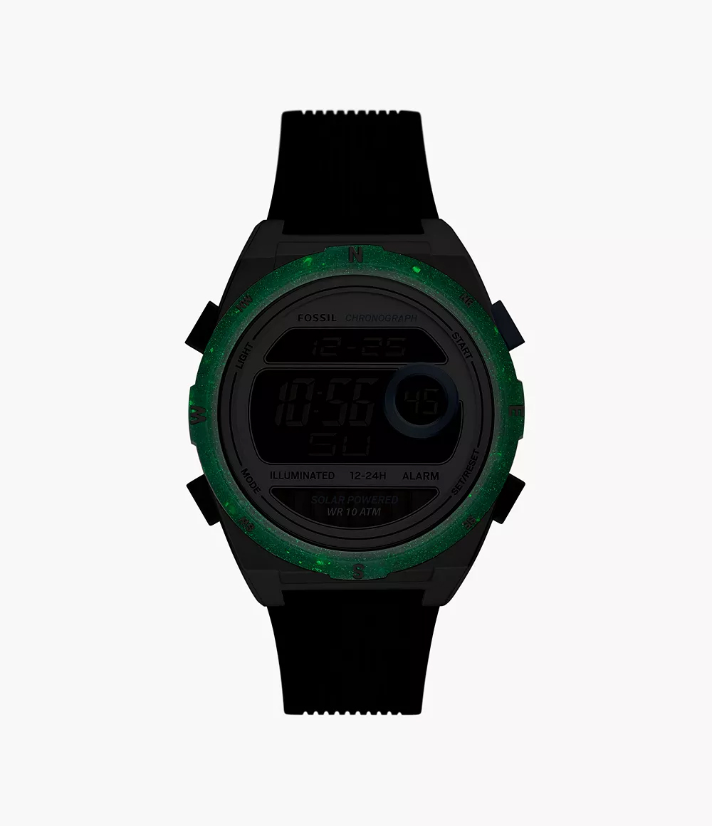 Fossil FS5912 zegarek srebrny sportowy Męskie pasek - miniatura 4