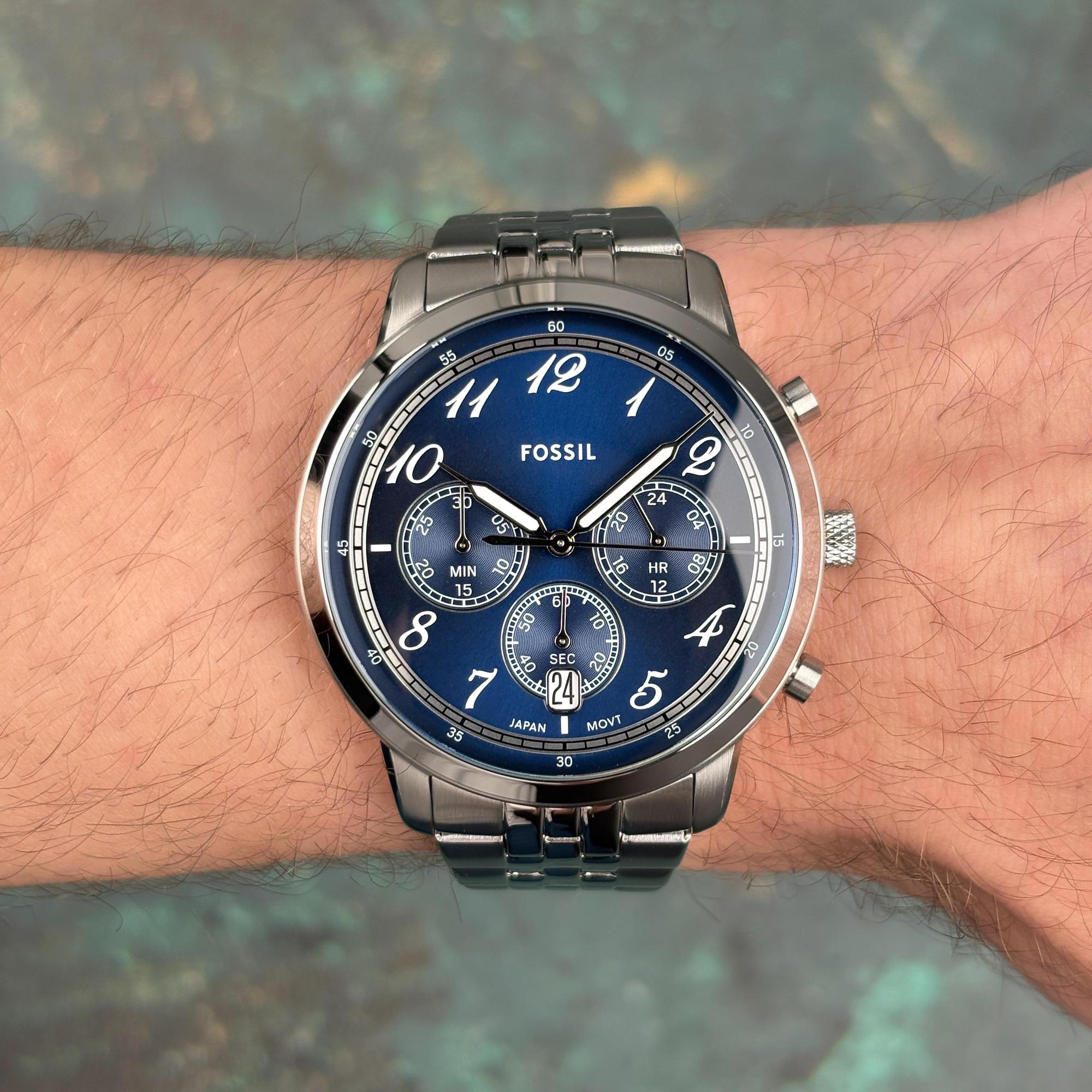 Fossil FS6025 NEUTRA CHRONO Męskie klasyczny zegarek srebrny - miniatura 9