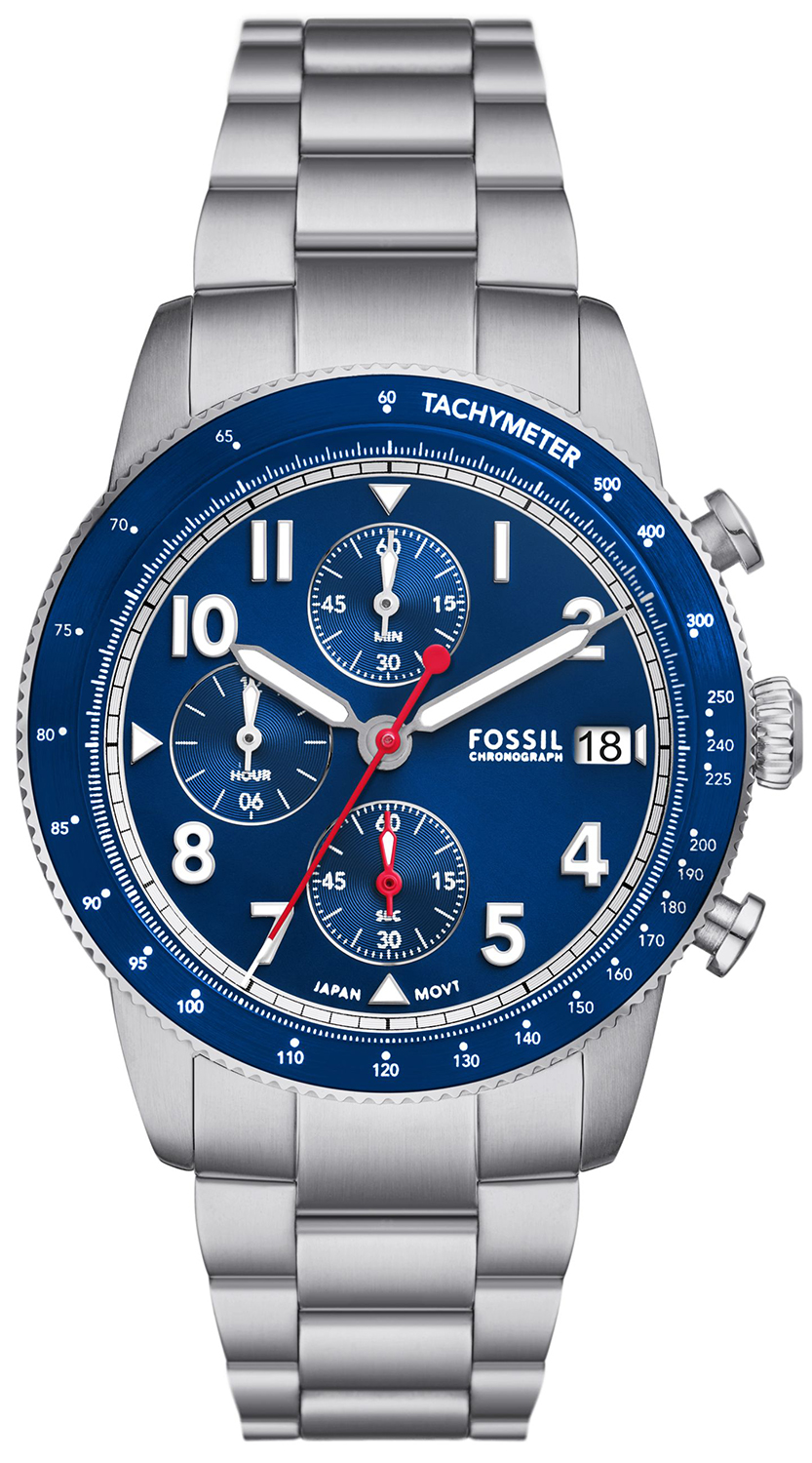 SPORT TOURER Chronograph Stainless Steel 42mm Fossil FS6047 