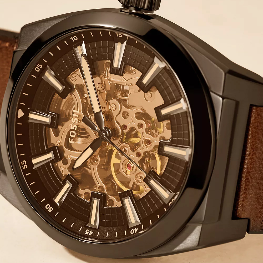 Fossil ME3207 zegarek czarny klasyczny Męskie pasek - miniatura 6